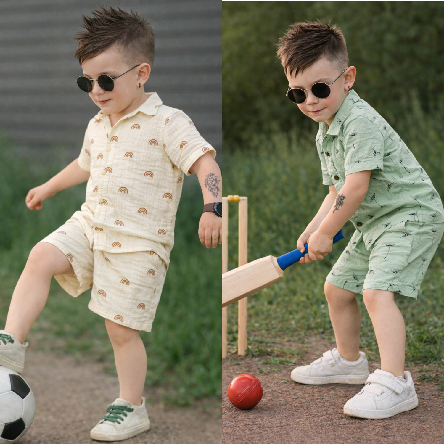 Image of Wemation Boys Casual Shirt Shorts