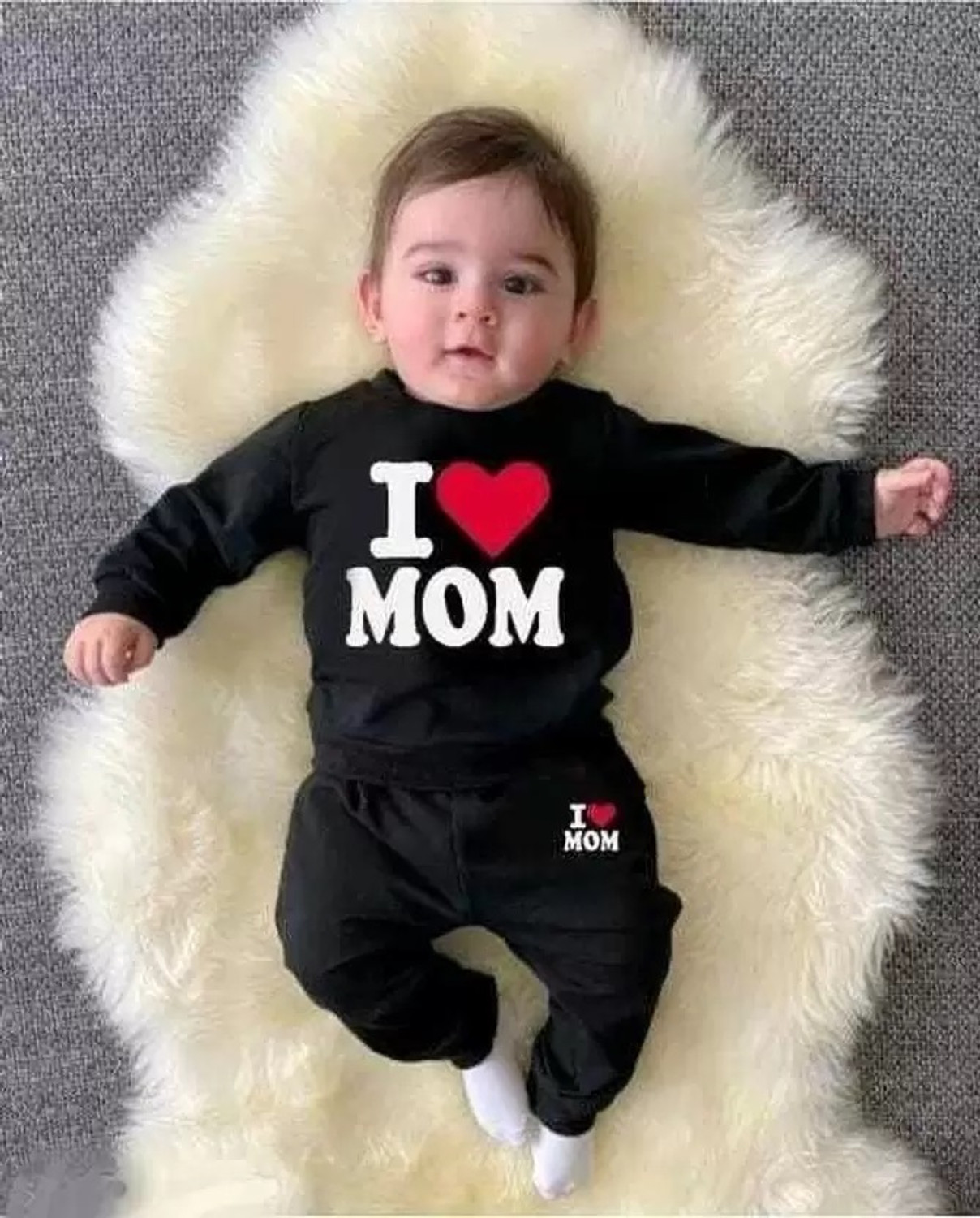 Image of Kifayati Daam Baby Boys & Baby Girls Casual Sweatshirt Pyjama
