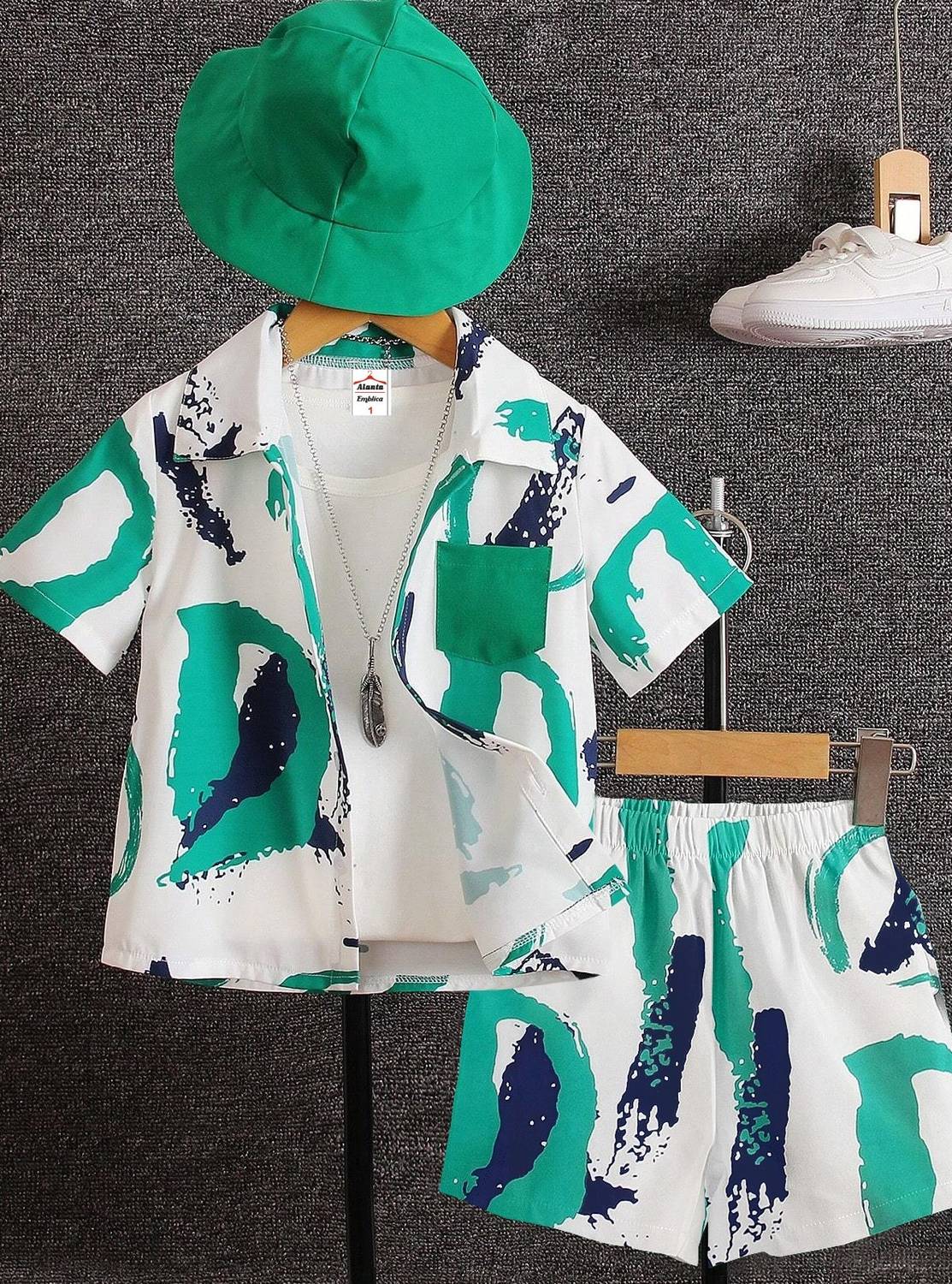 ALANTA Boys Casual Shirt Shorts
