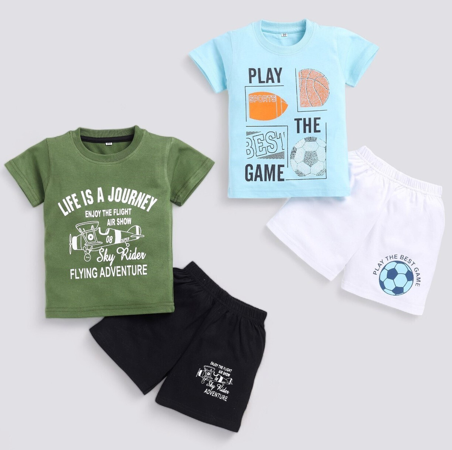 Image of carrydreams Boys Casual T-shirt Shorts