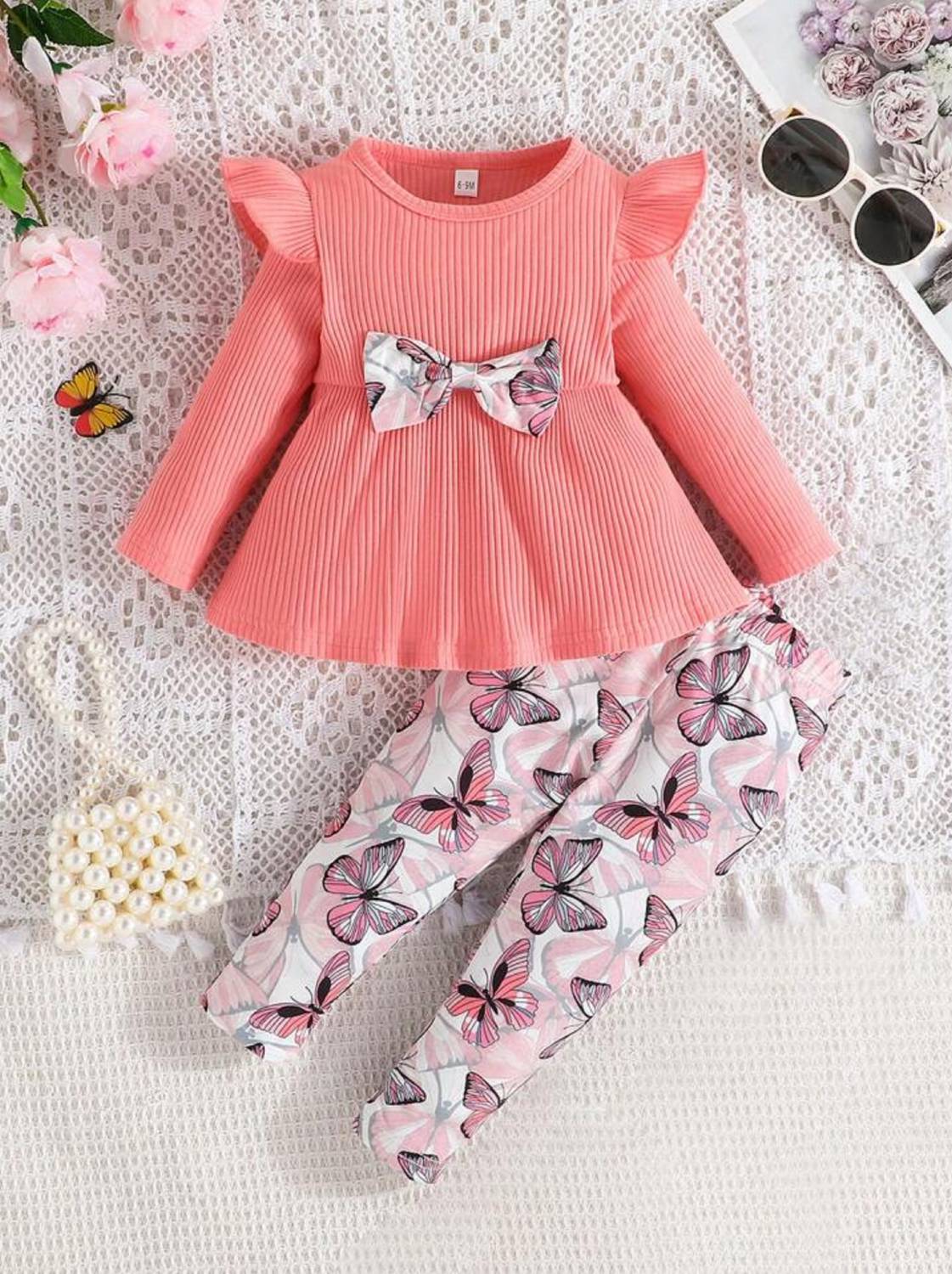 BHOOLKU Baby Girls Party(Festive) Top Trouser
