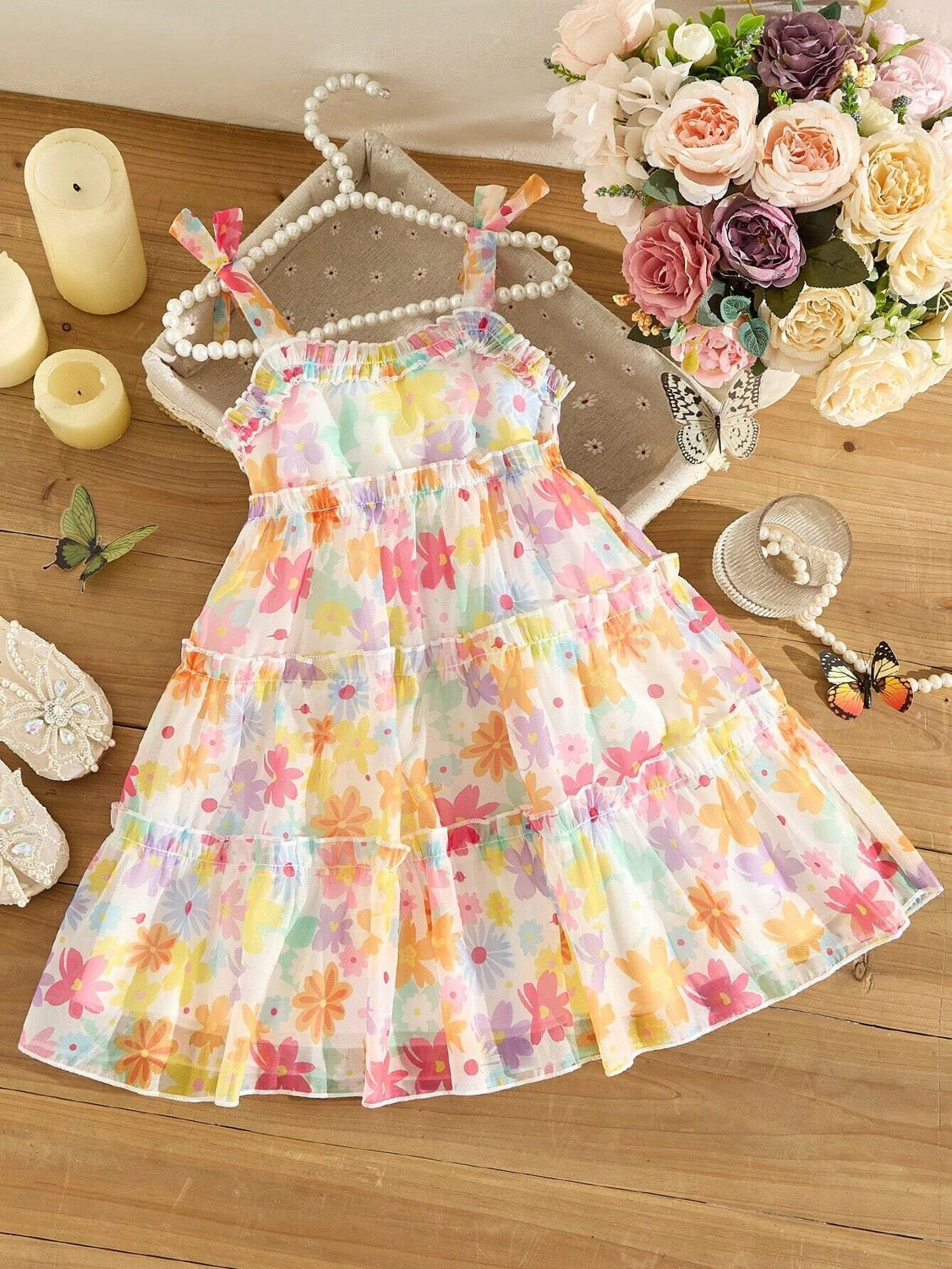 Image of PURNKAMAAY TRENDZ Baby Girls Below Knee Casual Dress