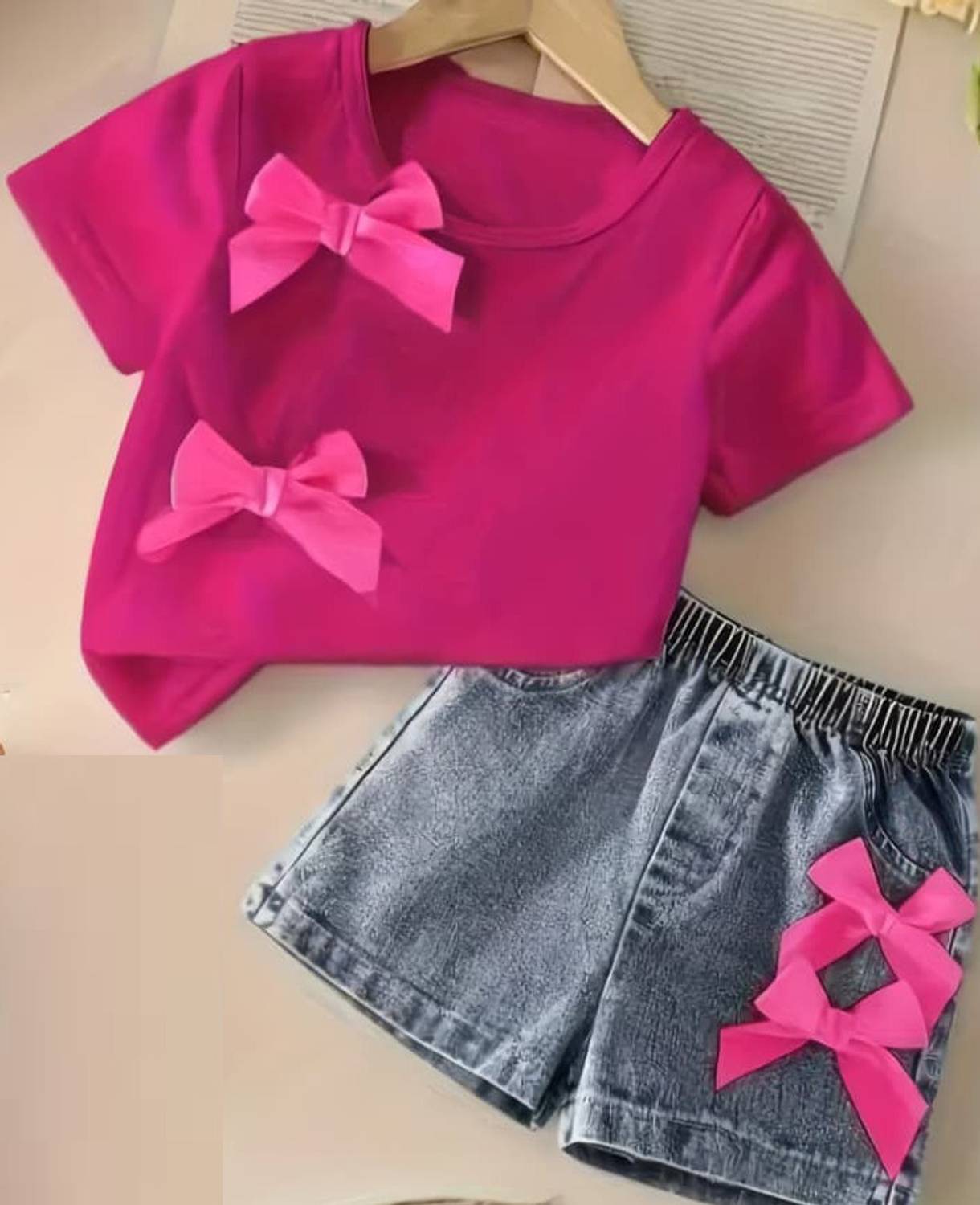 BULBULDRESSES Girls Party(Festive) T-shirt Shorts