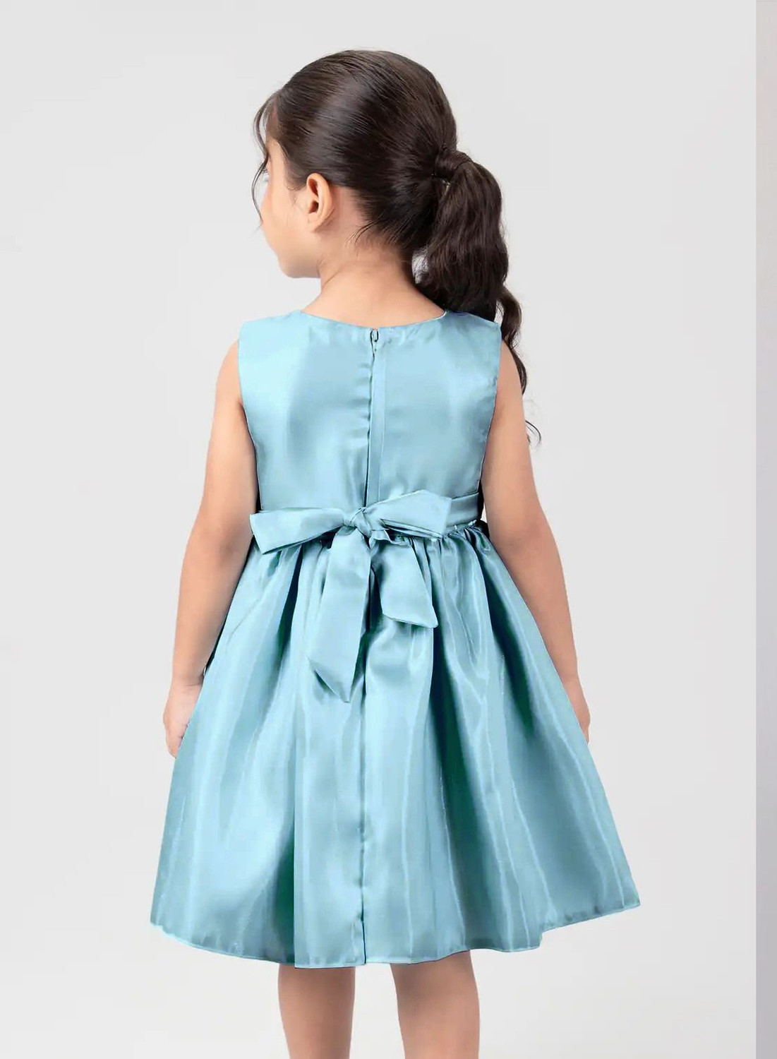 Image of SHRVAAY GROUP Baby Girls Midi /Knee Length Festive /Wedding Dress