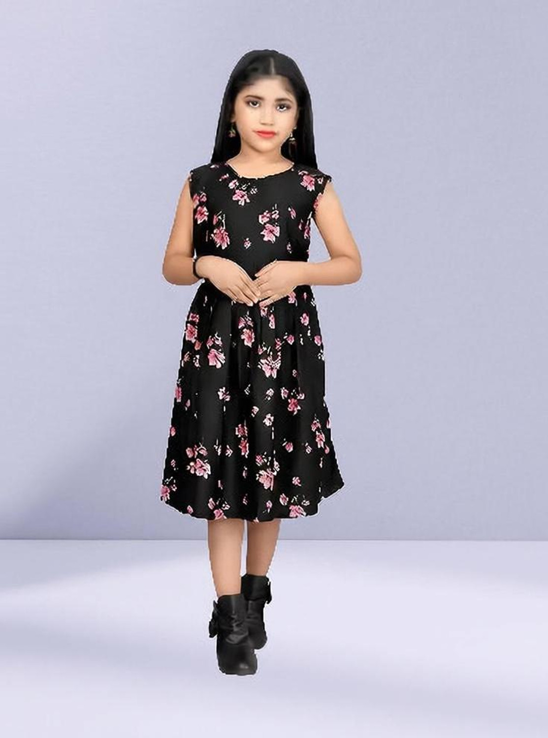 Image of LUCY Girls Calf Length Casual Dress