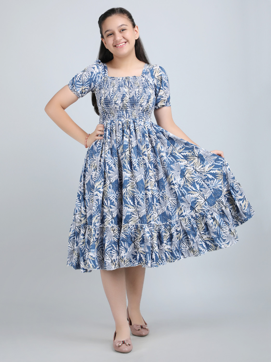 Image of Deklook Girls Midi /Knee Length Party Dress