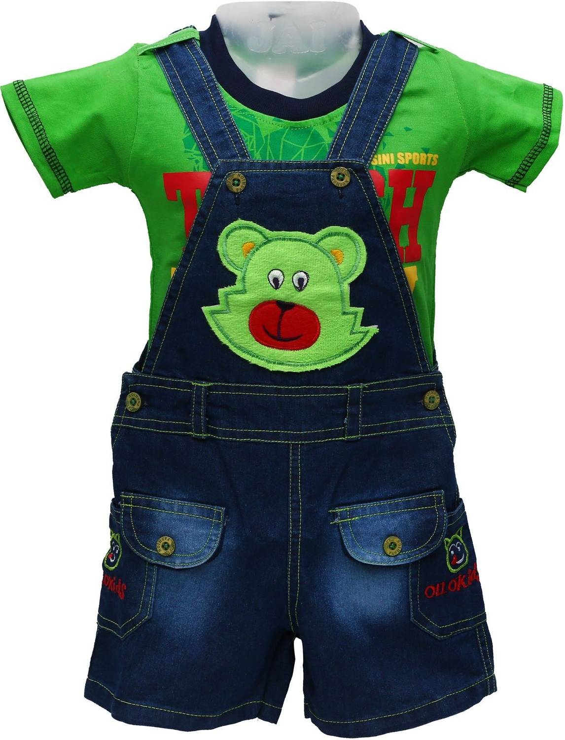 Baloons Dungaree For Boys & Girls Party Applique Denim