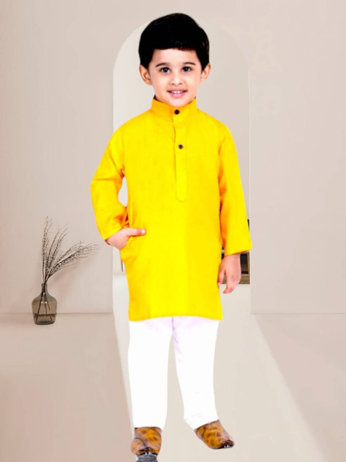 MODINA ENTERPRISE Baby Boys Casual Kurta and Pyjama Set