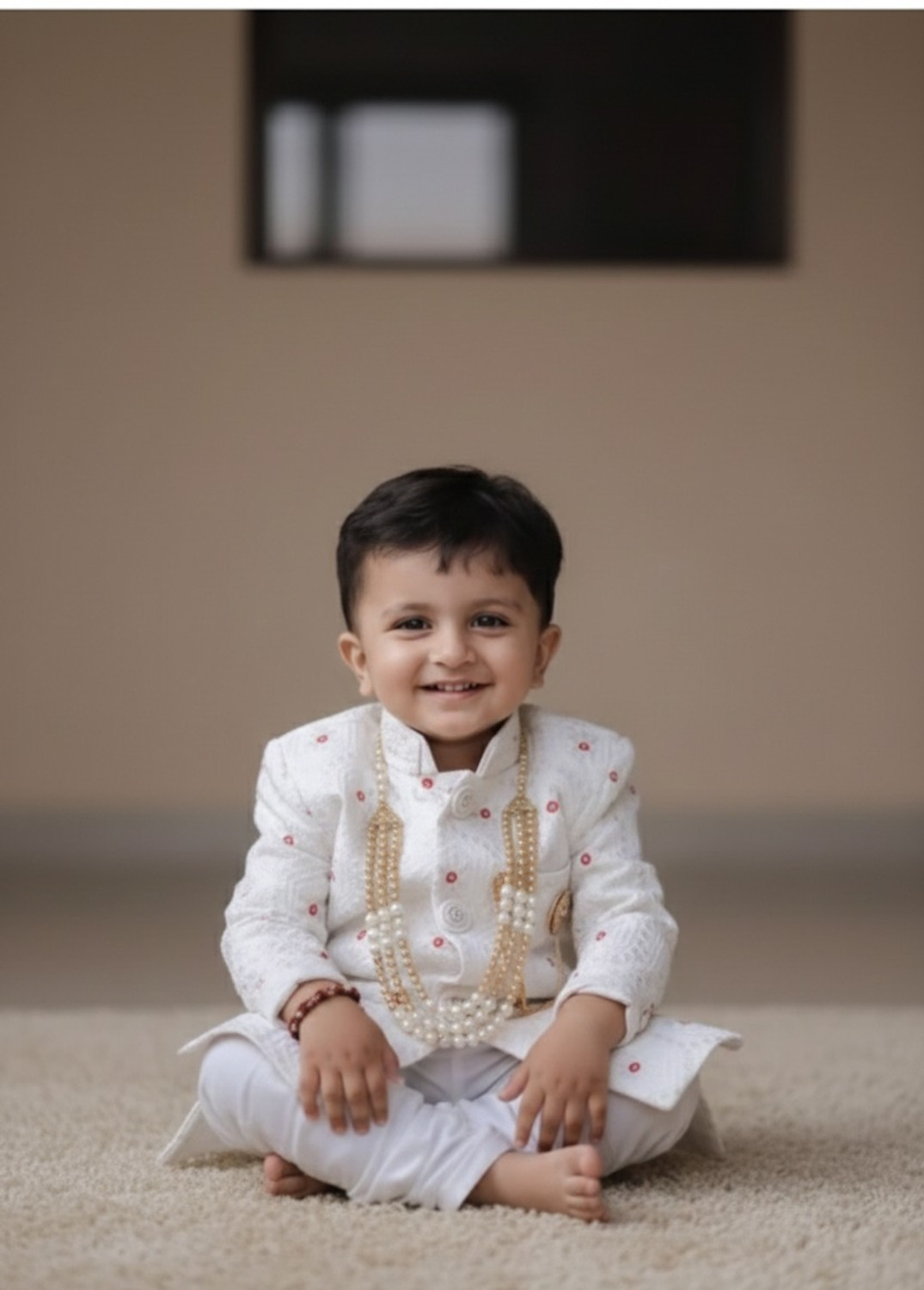 Image of CUTEY Baby Boys Festive & Party Kurta and Pyjama Set
