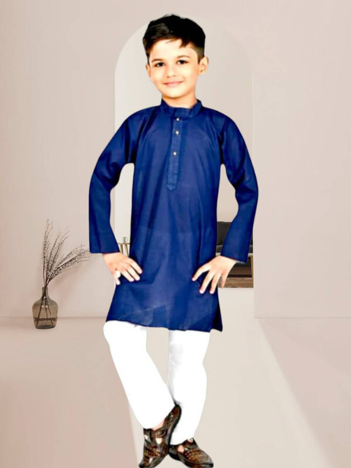 MODINA ENTERPRISE Baby Boys Casual Kurta and Pyjama Set