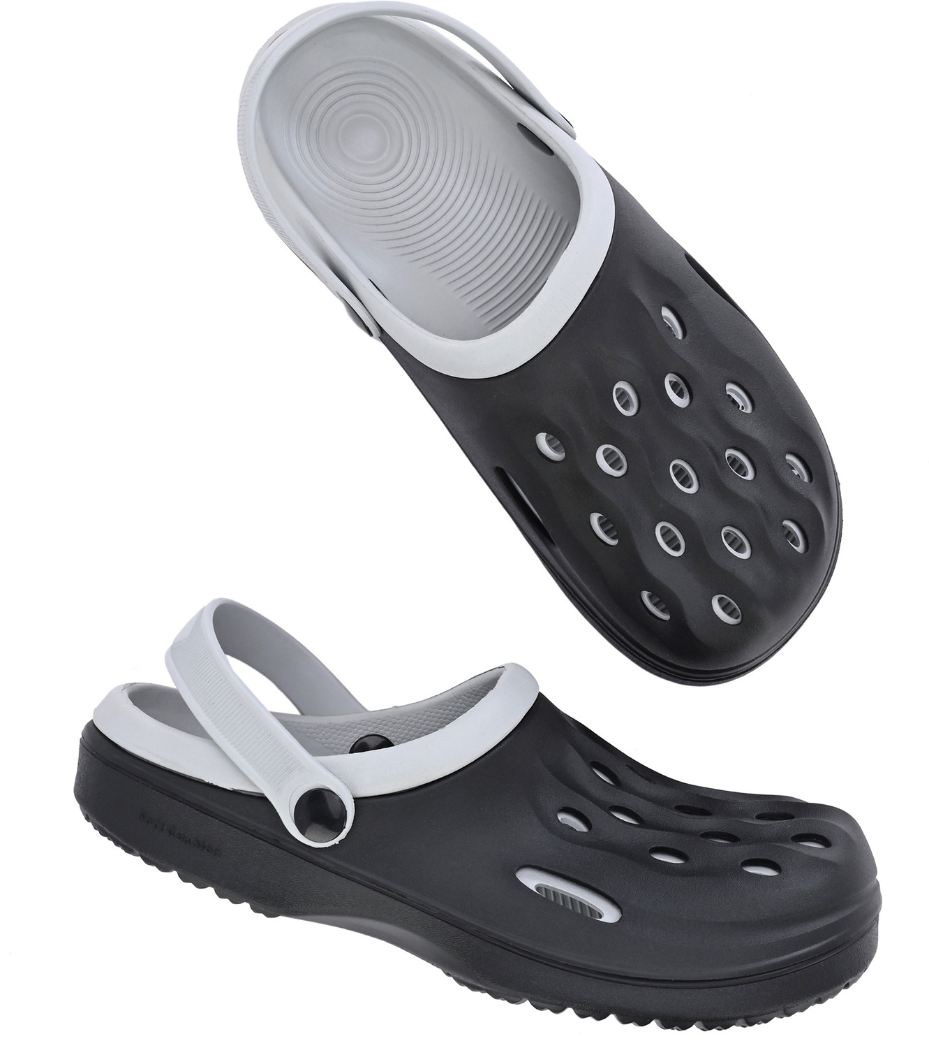 Image of Birde Men Black, Grey Clogs