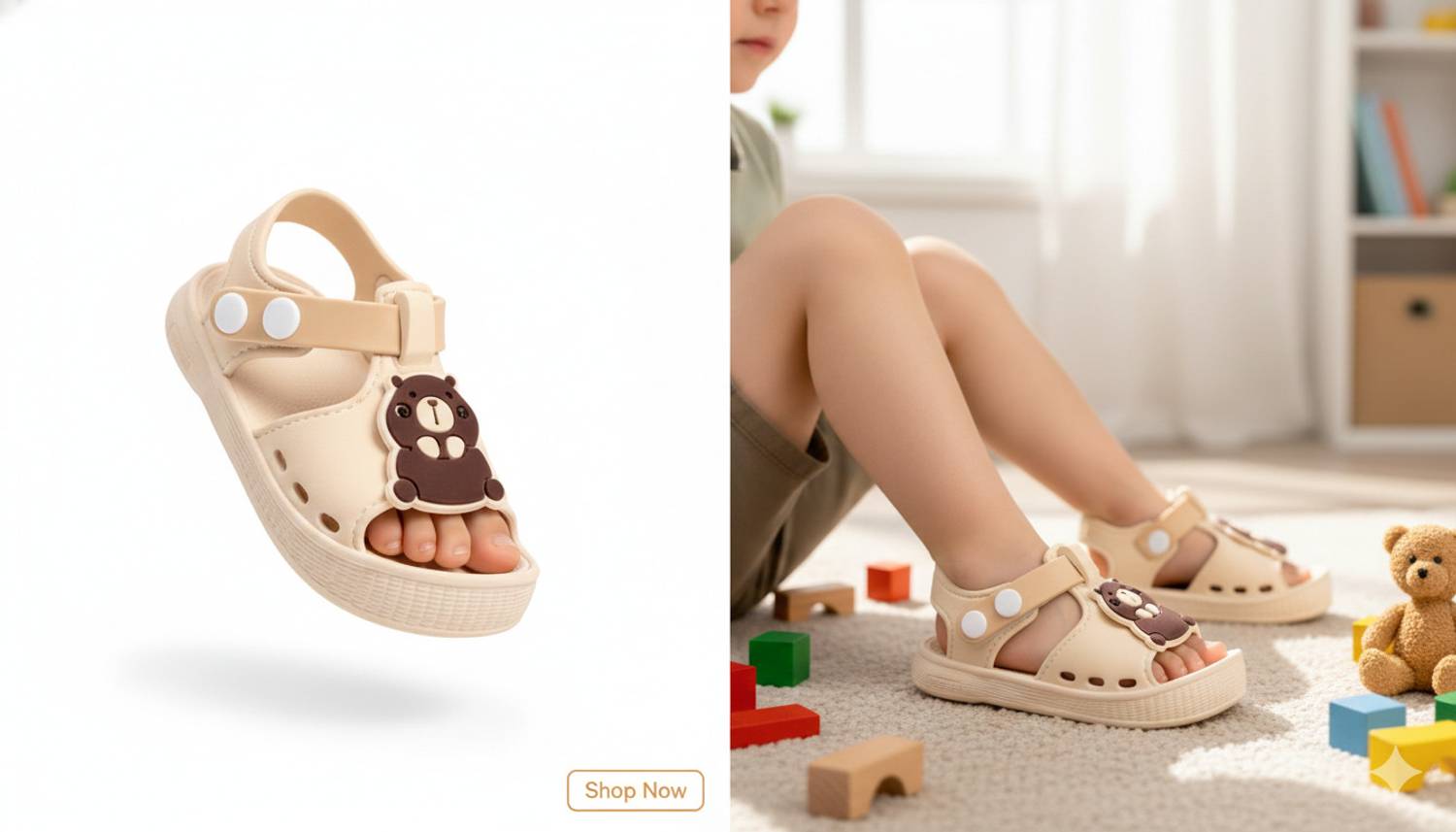 ASRON Boys & Girls Sling Back Flats