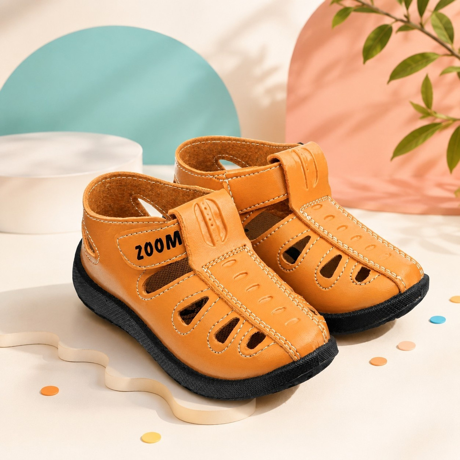 Image of LEVOT Boys & Girls Velcro Strappy Sandals