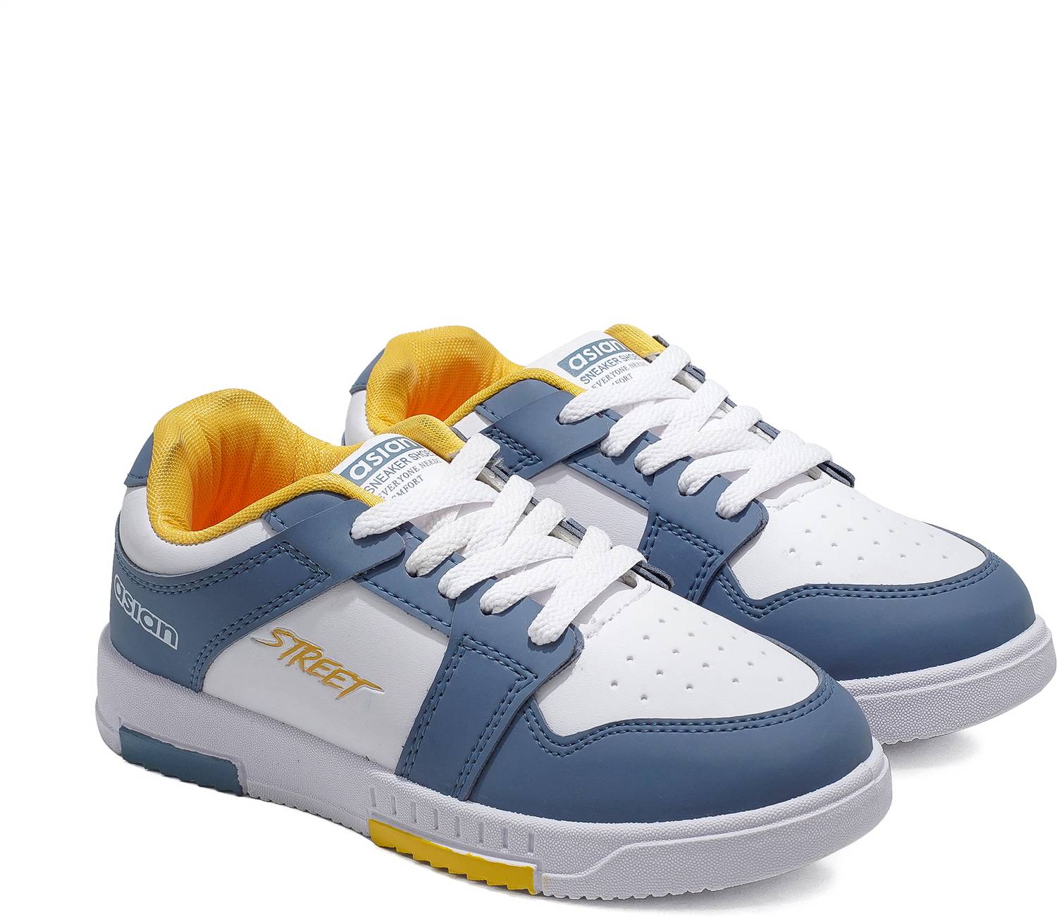 Asian Boys Blue Lace Sneakers - Image 4