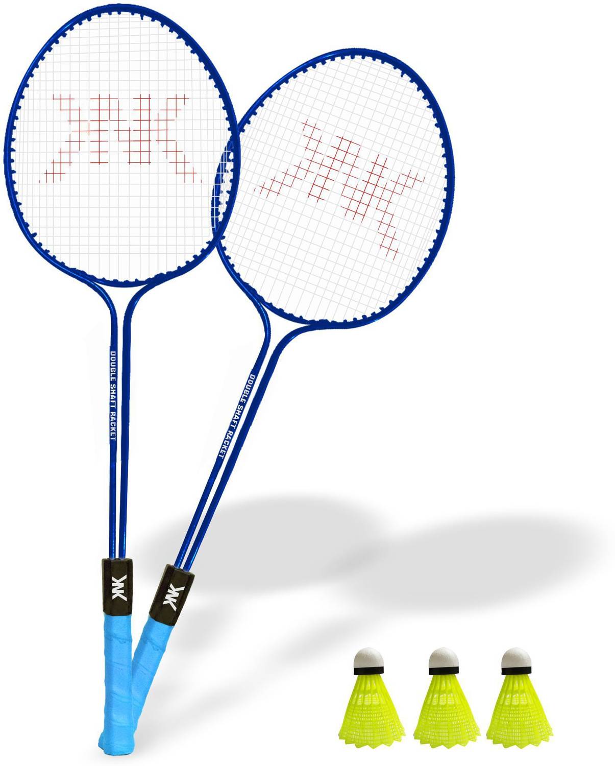 KNK Double Shaft Badminton Kit with 3 Nylon Shuttlecocks - Image 3