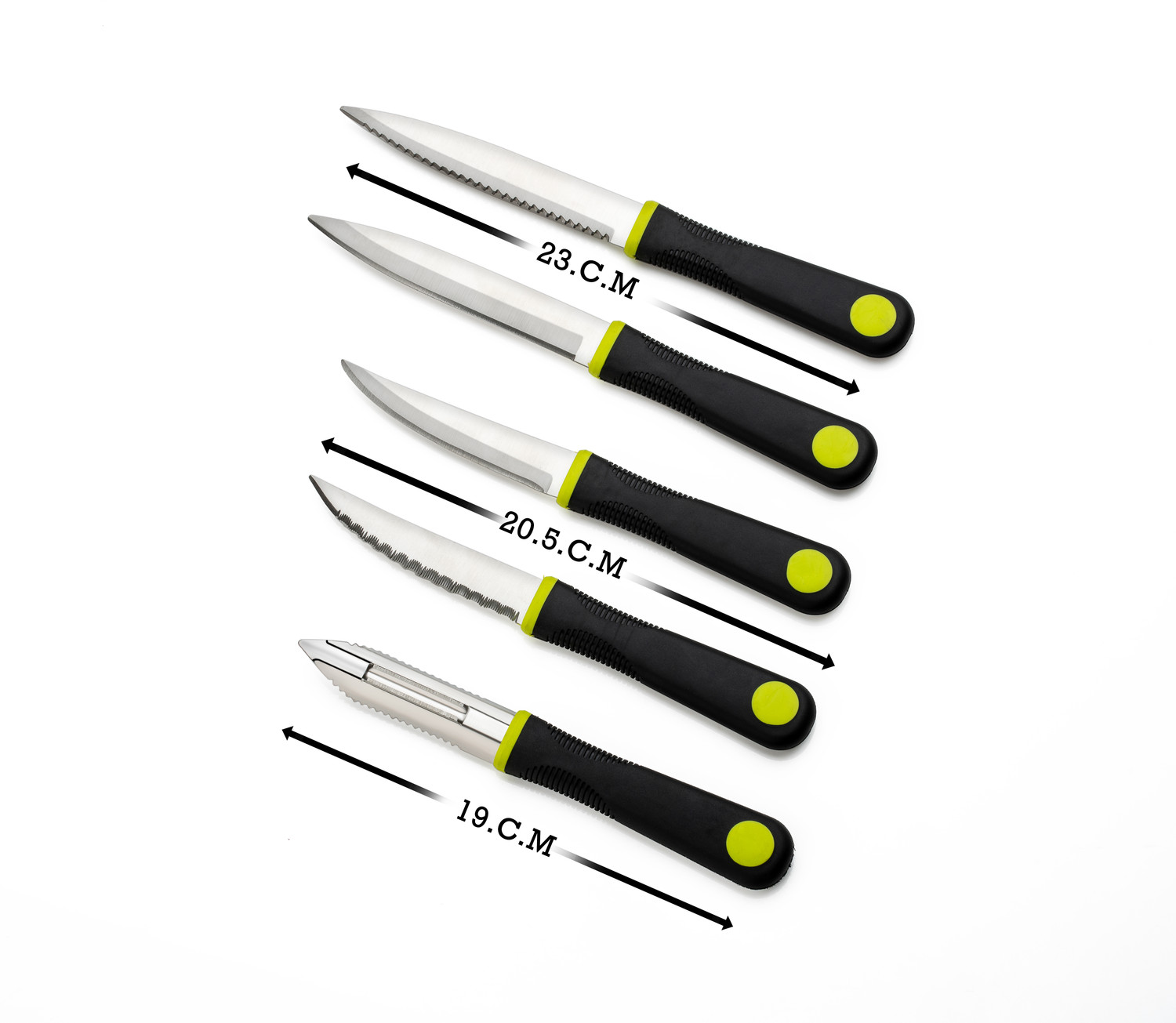 Image of Flipkart SmartBuy 6Pc Stainless Steel Kitchen Comfort combo of 4 Knife, 1 Peeler & 1 Pizza Cutter Kitchen Tool Set