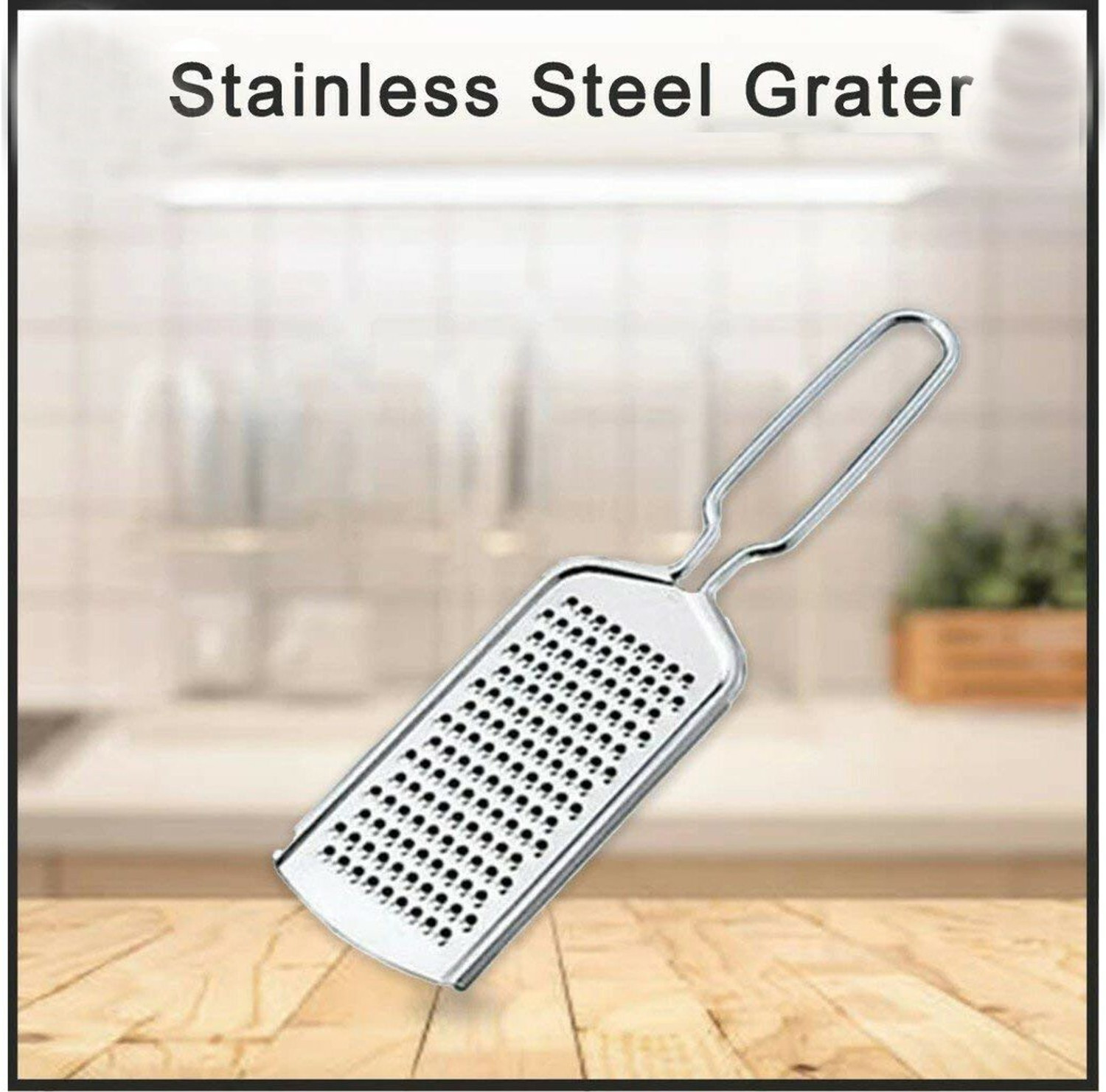 Image of OC9 Steel Lemon Squeezer & Cheese Grater & Whisk & Potato Masher & Chimta Kitchen Tool Set