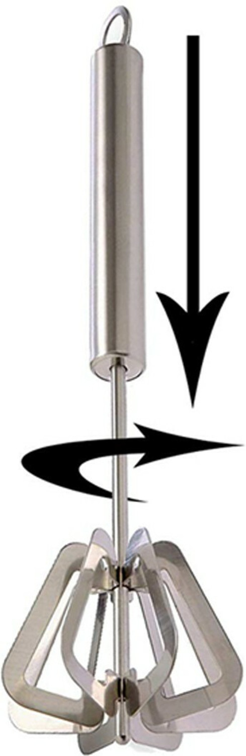 Image of JISUN Stainless Steel Mathani, Hand Mixi Power Free Hand Blender /Ravai /Madhani & Potato Masher /Vegetable Masher /Pav Bhaji Masher Kitchen Tool Set