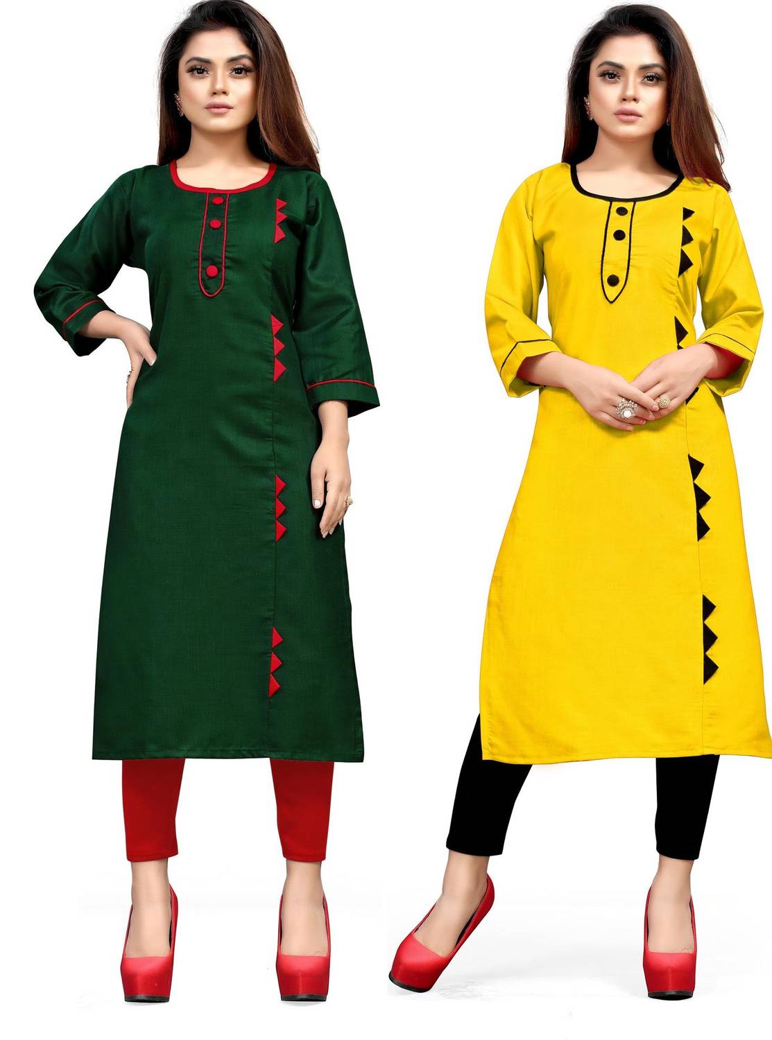 AAI MOGAL Women Printed Straight Kurta