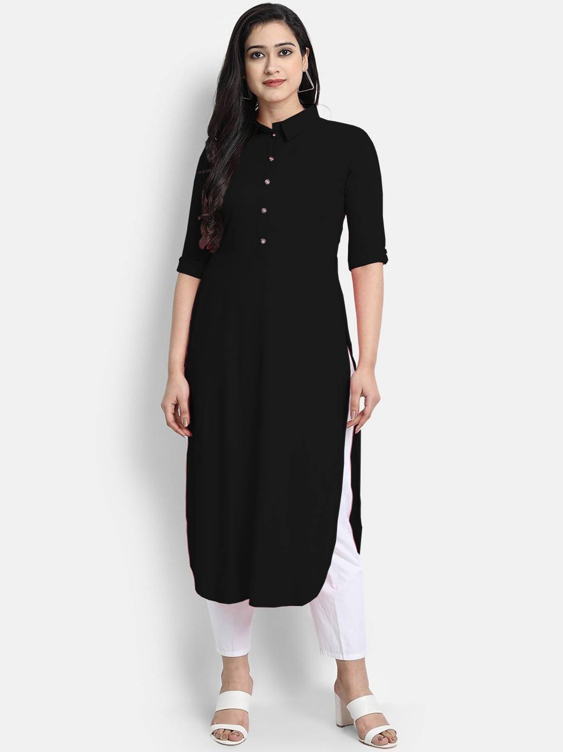 AMAR CREATION Women Solid Straight Kurta