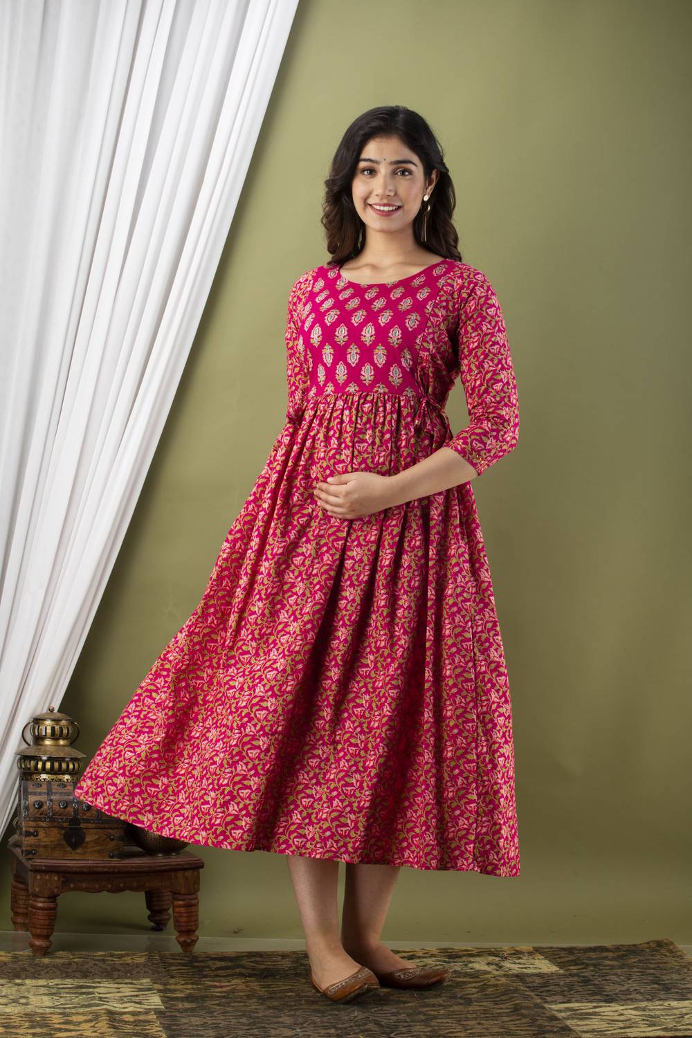 ARKAVYA Women Printed Anarkali Kurta