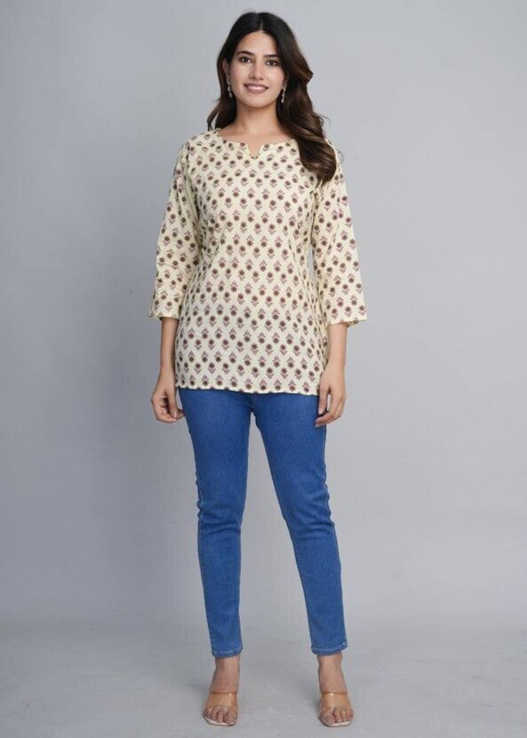 sonamansari Women Floral Print Straight Kurta
