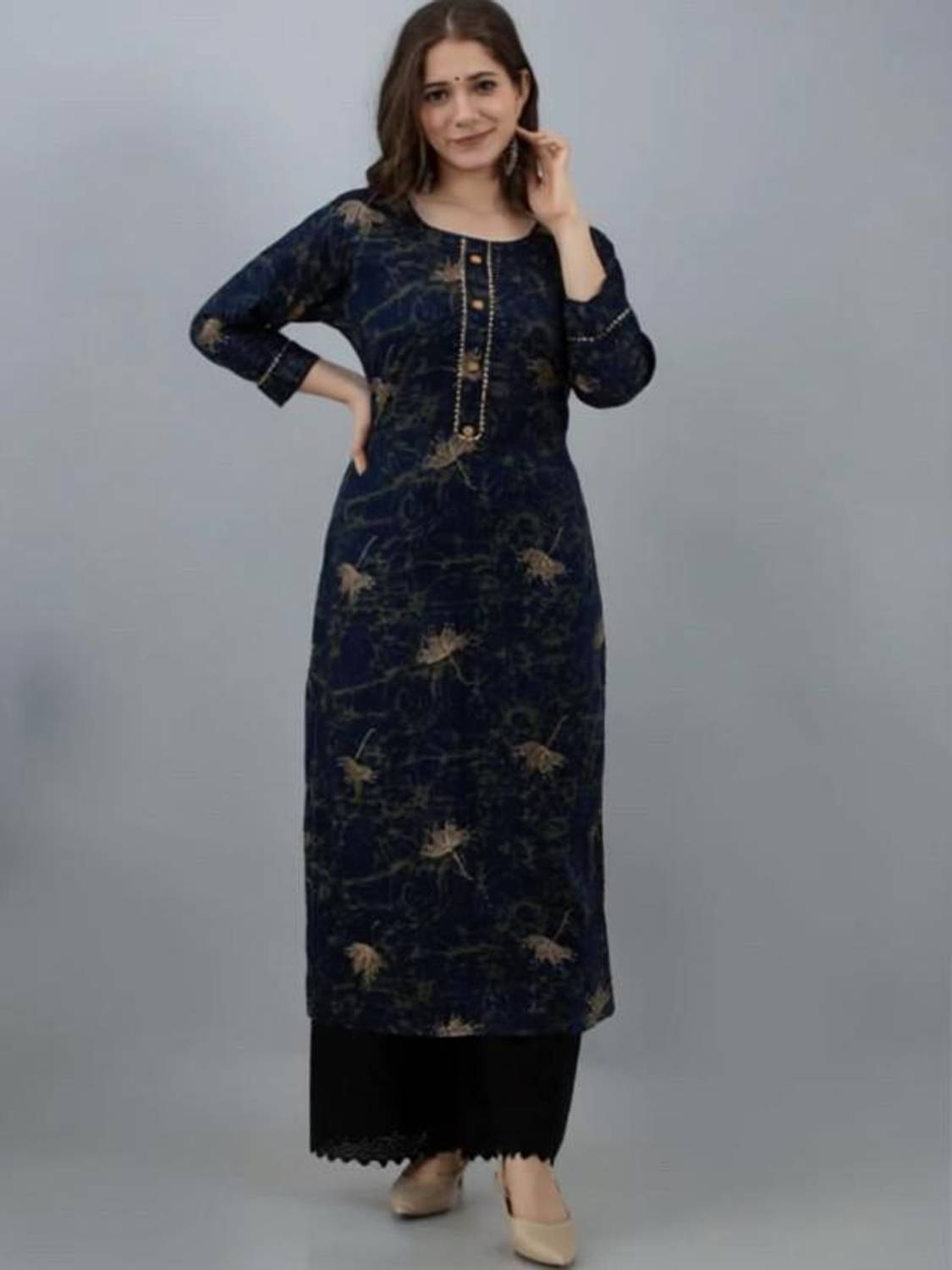 Meetara Creation Women Printed Straight Kurta