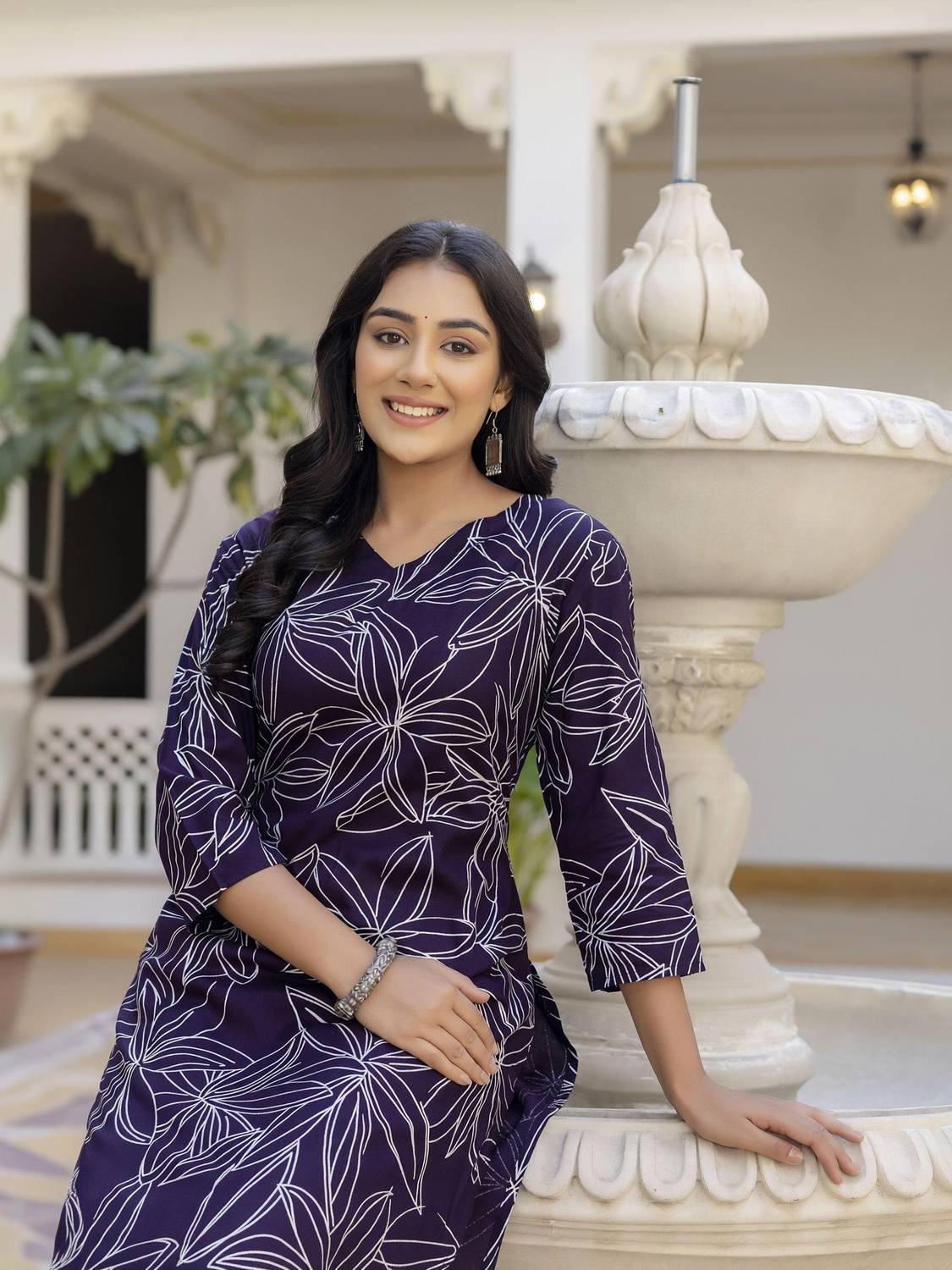 BKApparels Women Printed Straight Kurta