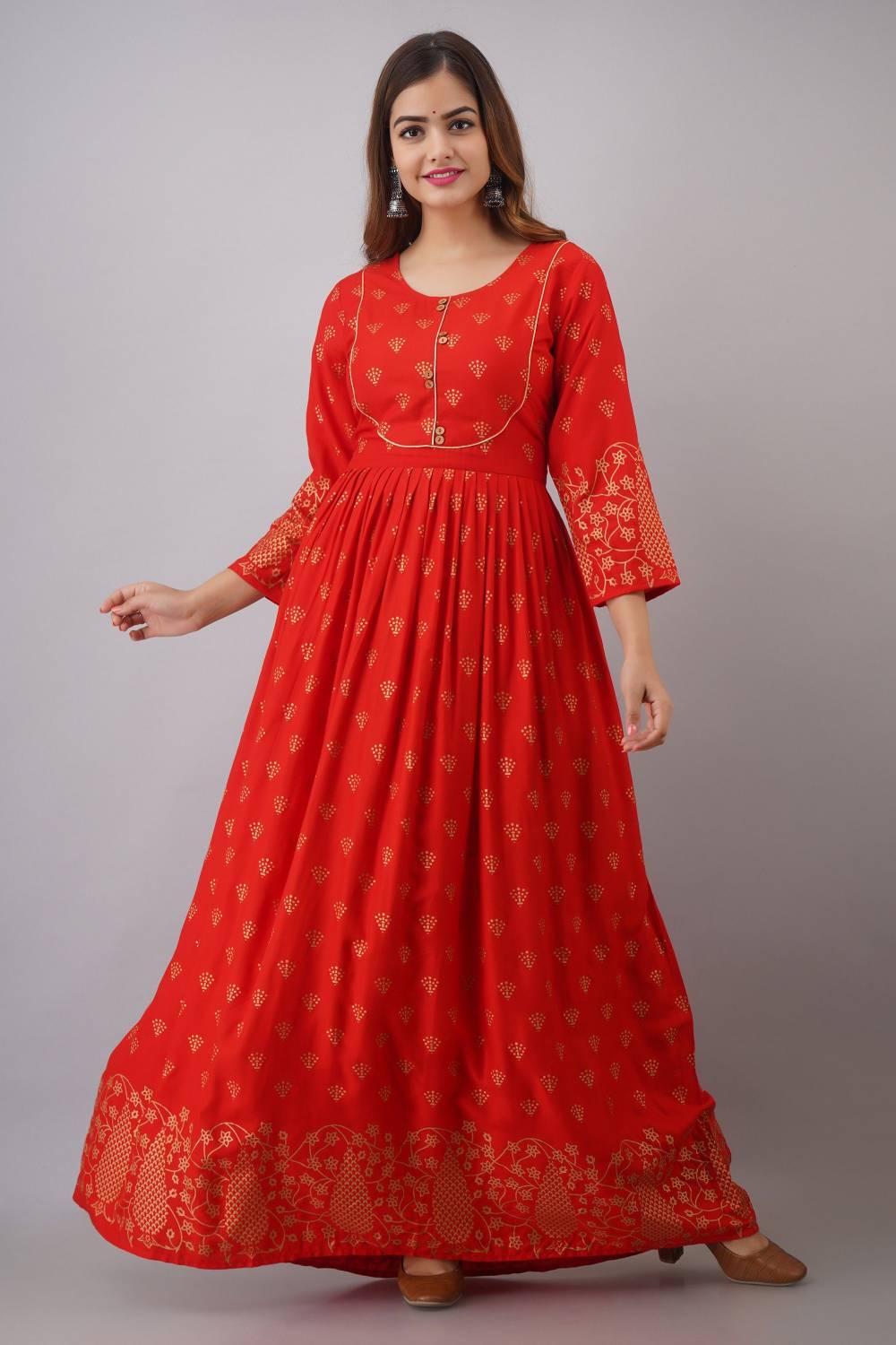 Surhi Women Printed Anarkali Kurta