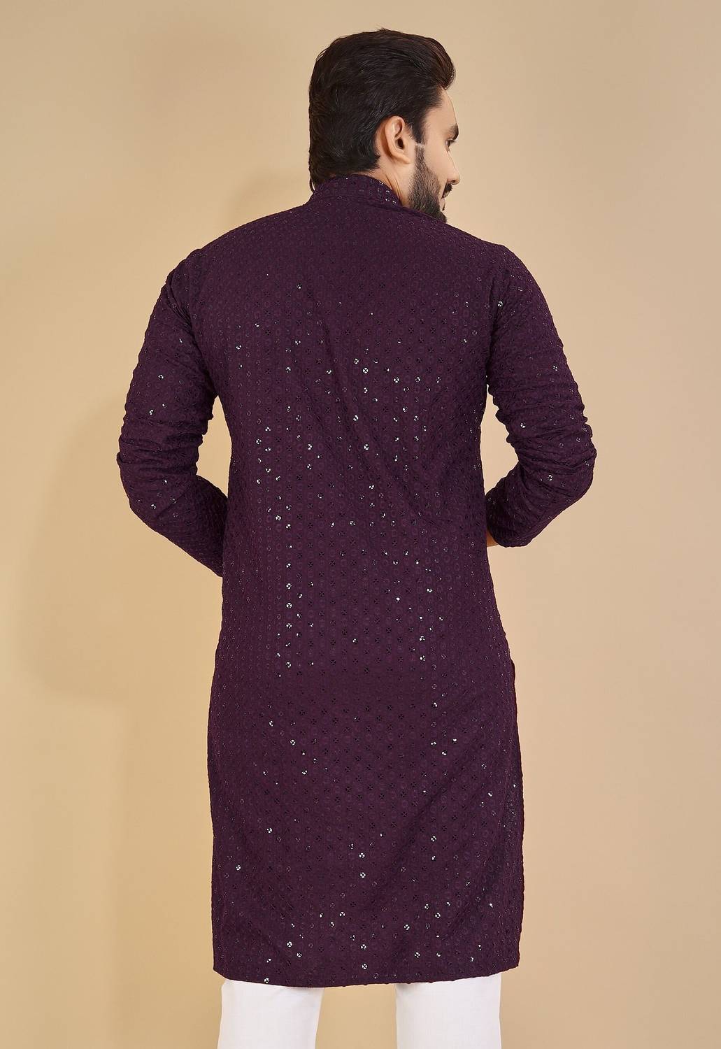Alankrit Textiles Men Embellished Straight Kurta