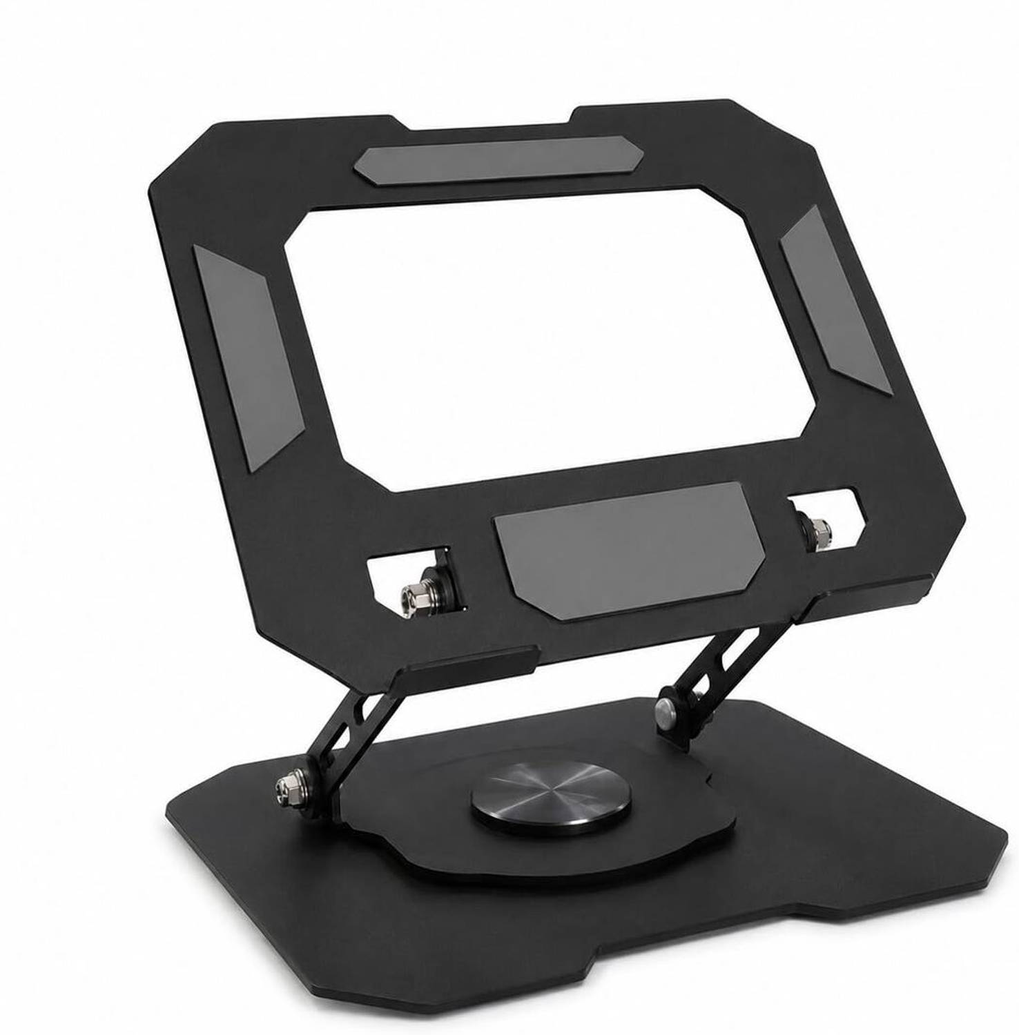 Flipkart SmartBuy LPS03BK-ROTATE Laptop Stand Stylish Laptop Stand 360 Rotation, Made with Premium Stainless Steel Rotatable Laptop Stand with Adjustable Height Compatible with Universal Laptops