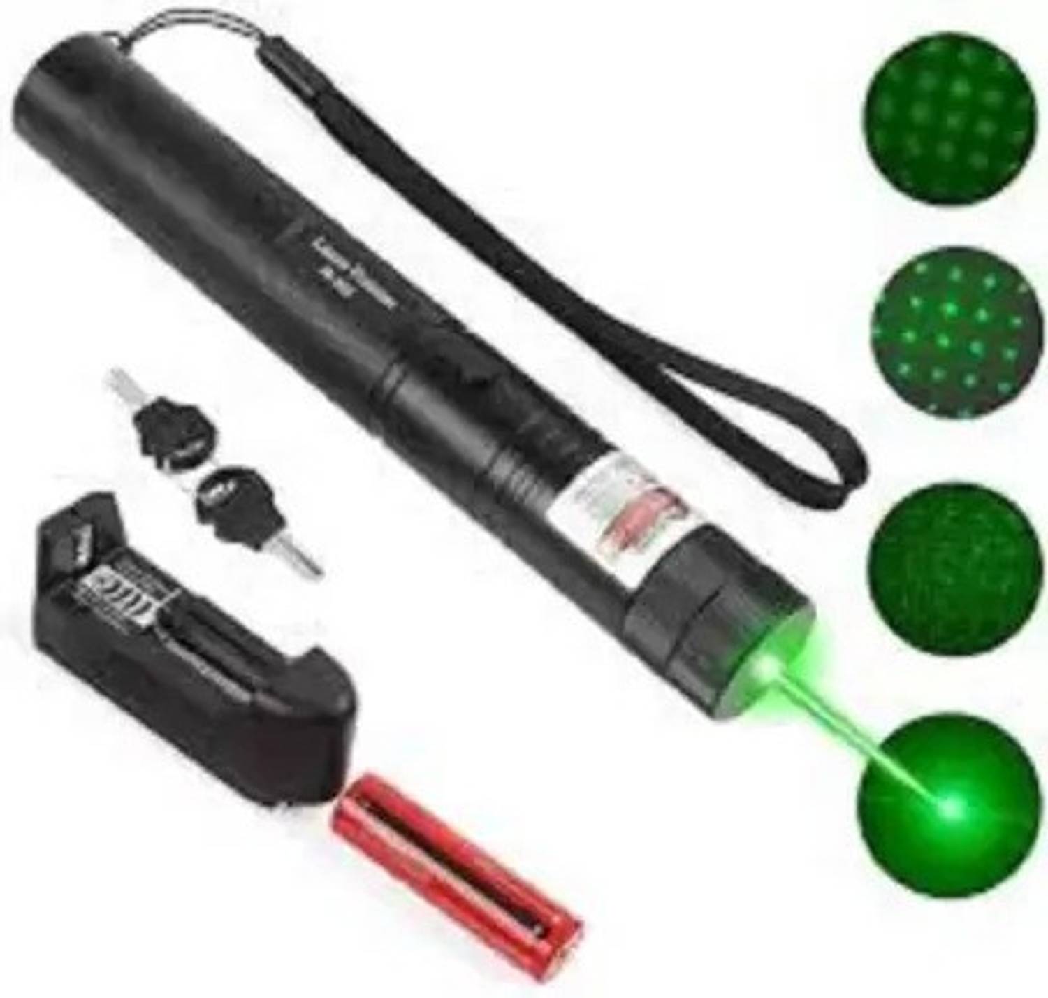 Anushka Toys RECHARGEABLE GREEN LASER LIGHT TORCH WITH ON/OFF LOCK FOR CHILDREN GIFTS