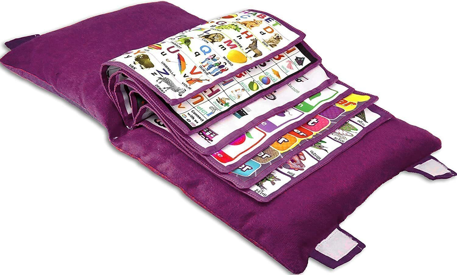 Image of himanshu tex Soft Pillow Book with English Alphabets,Numbers,Spellings for Playing Kids