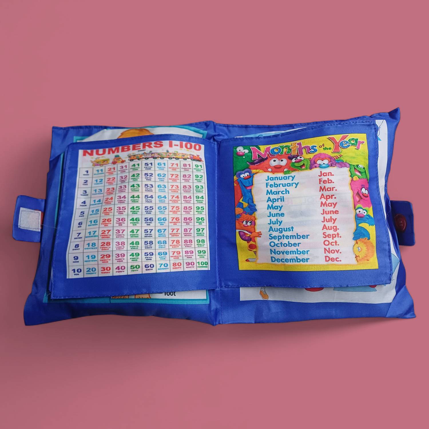 BHVMEY Soft Toy Pillow for Learning Colors & Numbers