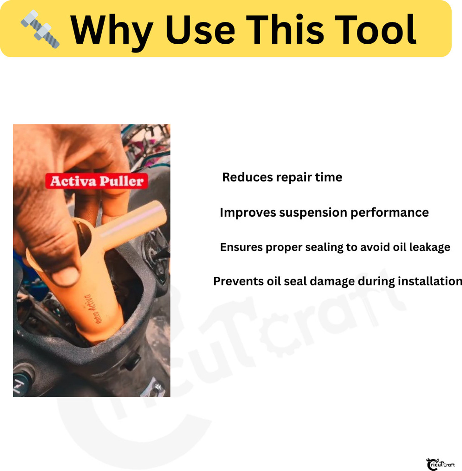 Image of CricutCraft Handle Panna Compatible for Activa 2Pc Set HP Z Lever Tool