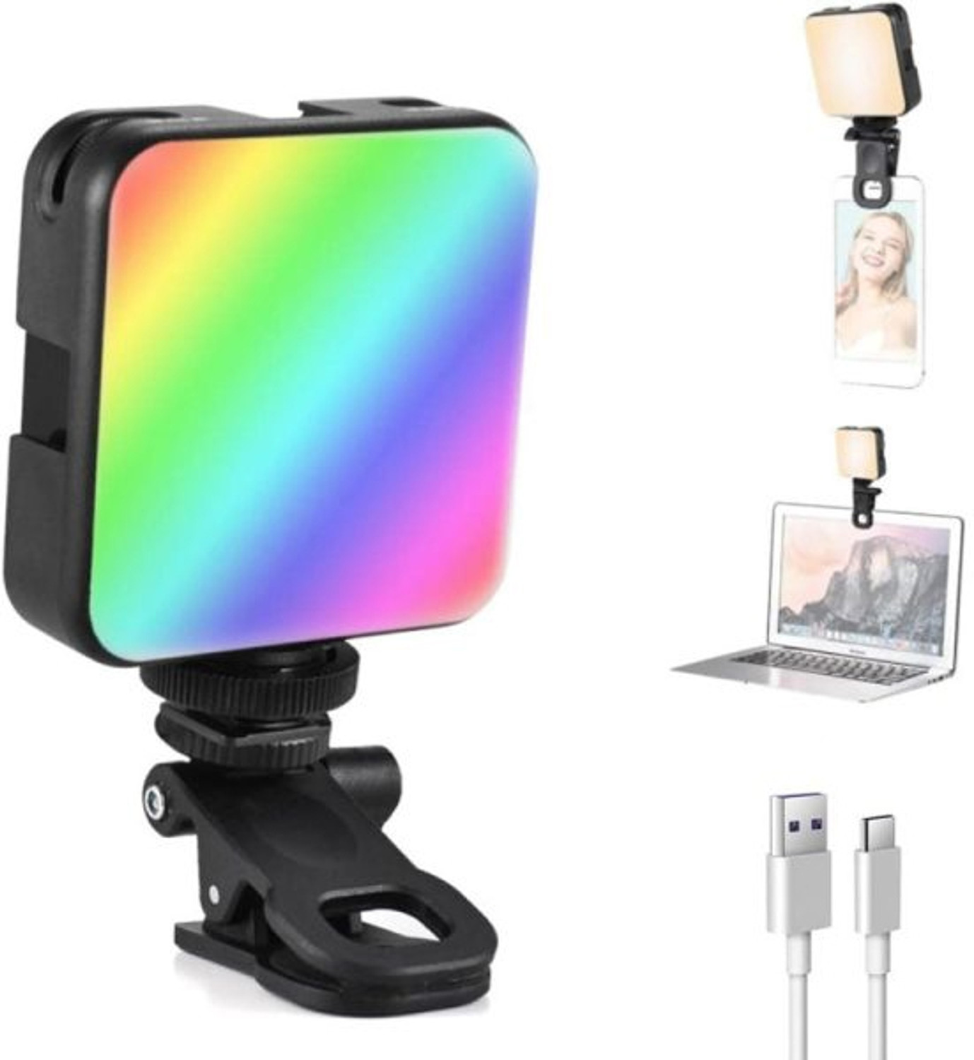 Image of Worricow LED Video Light Phone Light Laptop Light for Zoom ,Meeting ,Photography Flash