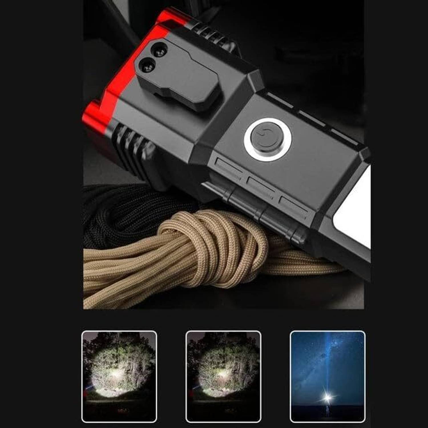 FLOSTRAIN Rechargeable LED Hammer Torch - Image 3