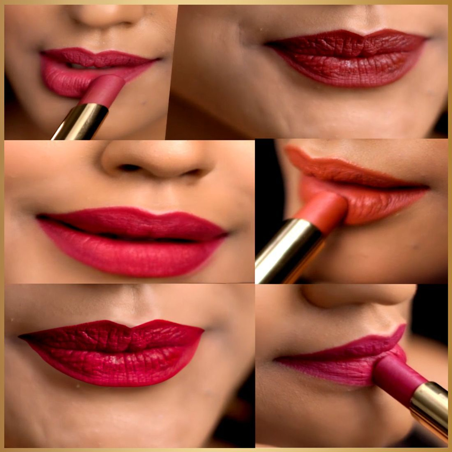 Image of COLORESSENCE Pure Matte Lipstick |Waterproof & Longlasting|Highly Pigmented |Gold Range V7