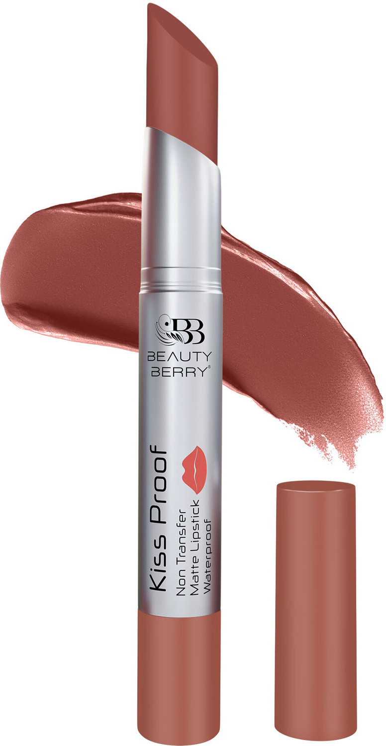Image of Beauty Berry Kiss Proof Long Lasting Non Transfer Creamy Matte Lipstick