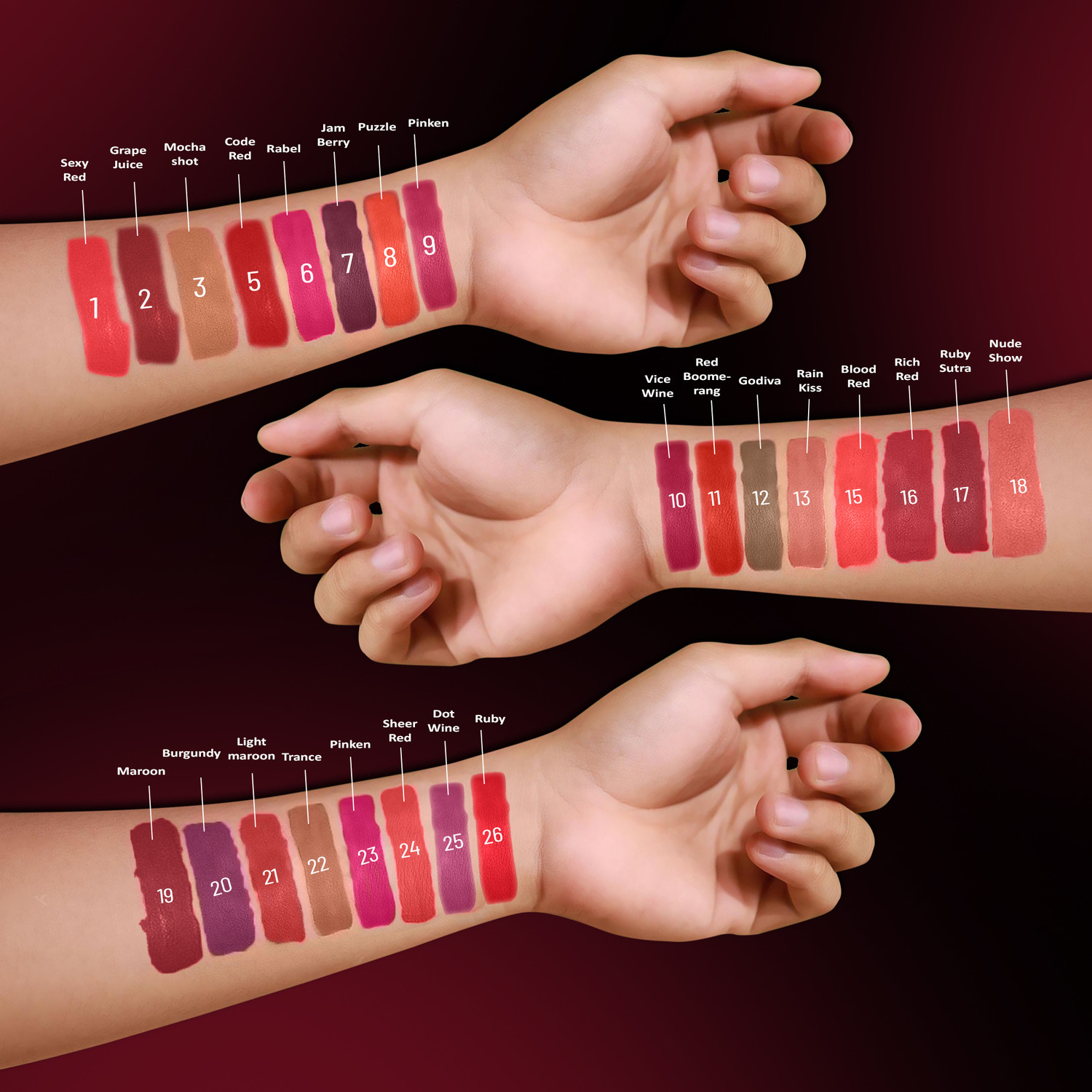 Image of Shryoan Non Transferable Matte Finish Premium Lipstick