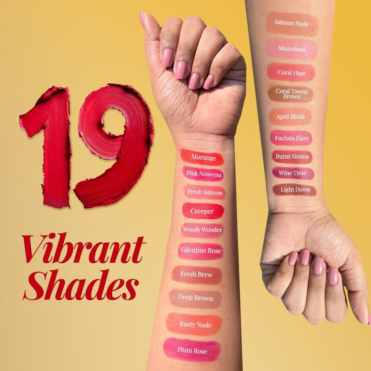 Image of COLORESSENCE Pure Matte Lipstick |Waterproof & Longlasting|Highly Pigmented |Gold Range V7