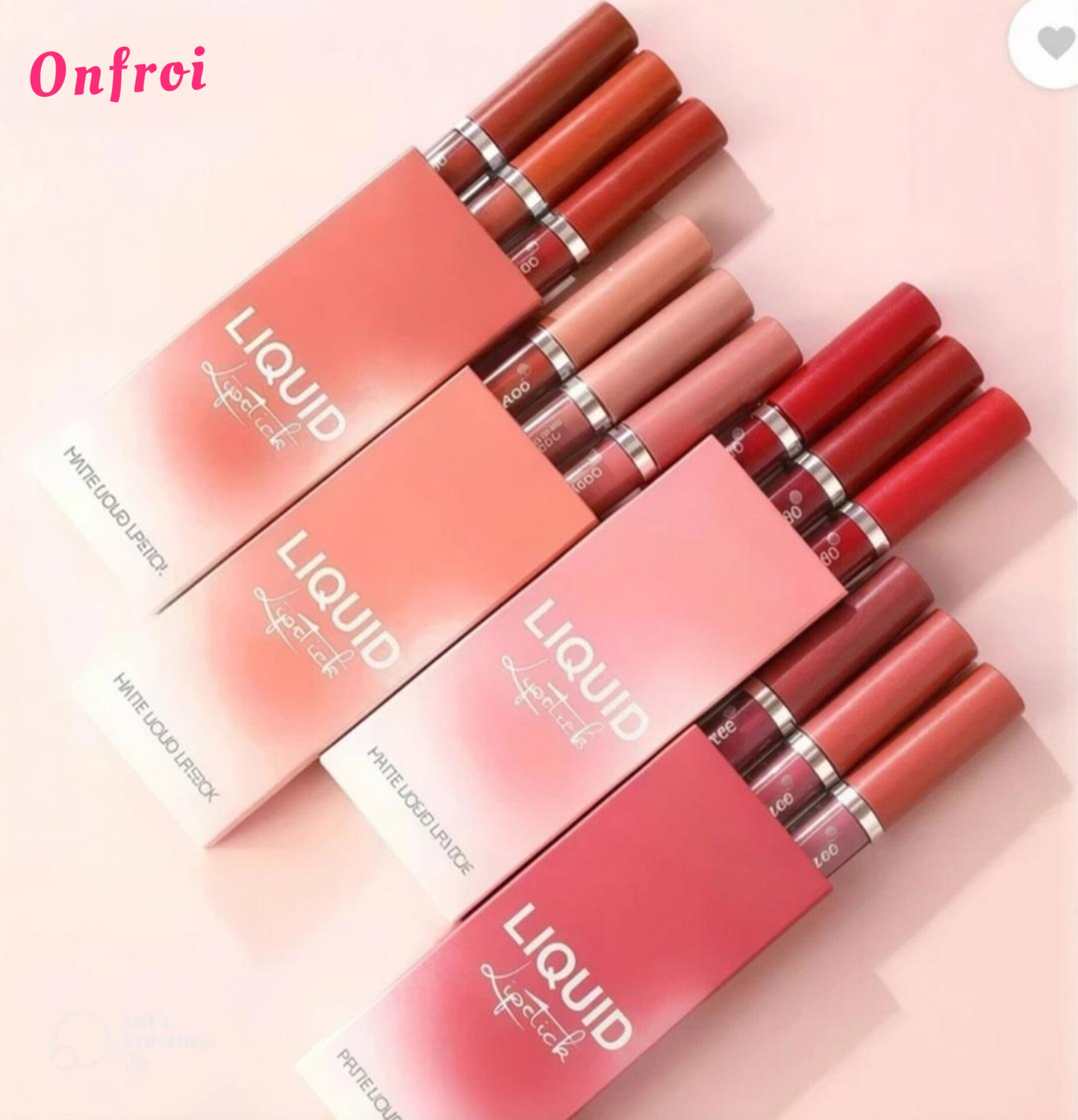 Image of Onfroi Beauty Waterproof Matte Lipsticks Set Of 12 - Long Lasting - 12 Shades 0112