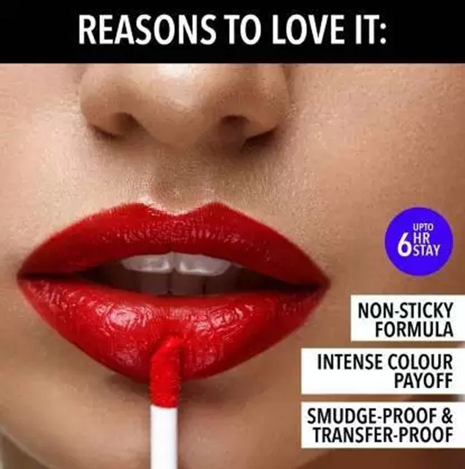 Image of BLUSHIS Non Transfer Smudge Proof Longlasting Sensational Liquid Matte Lipstick set of 1