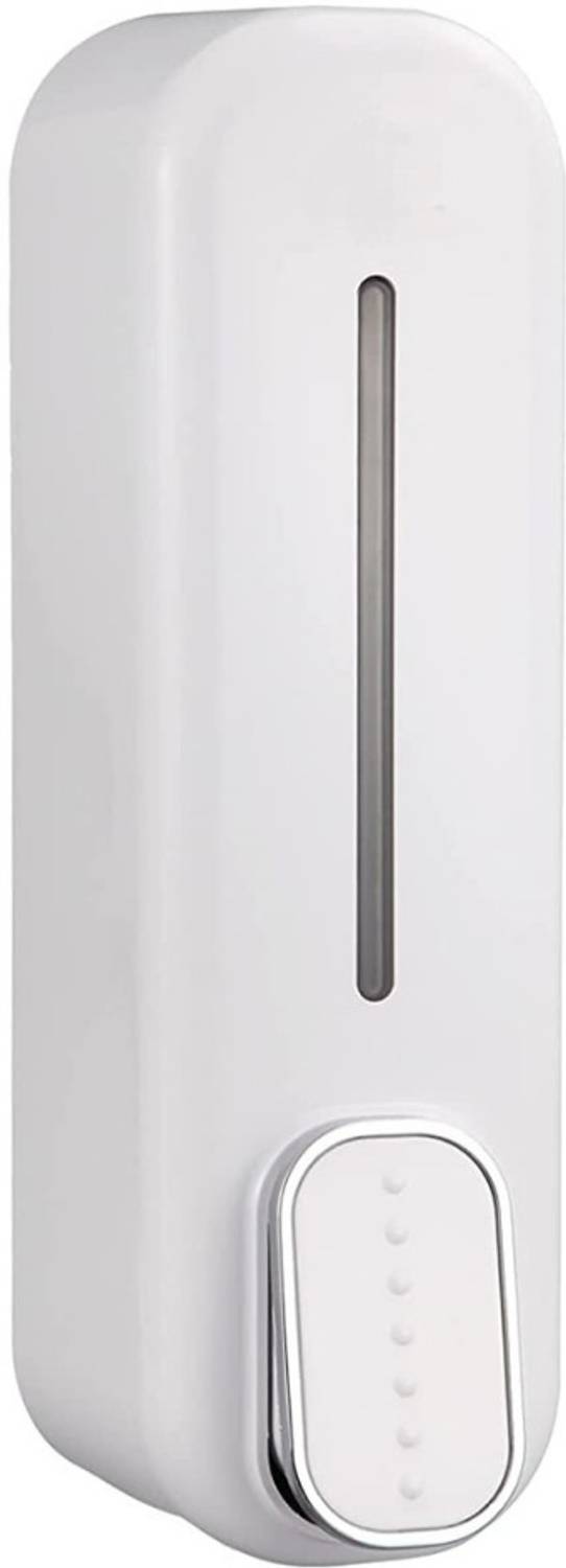 BATHONIX White Dolphin ABS Plastic Wall Mounted Soap Dispenser (Pack of 1) 350 ml Conditioner, Foam, Gel, Liquid, Lotion, Sanitizer Stand, Shampoo, Soap Dispenser