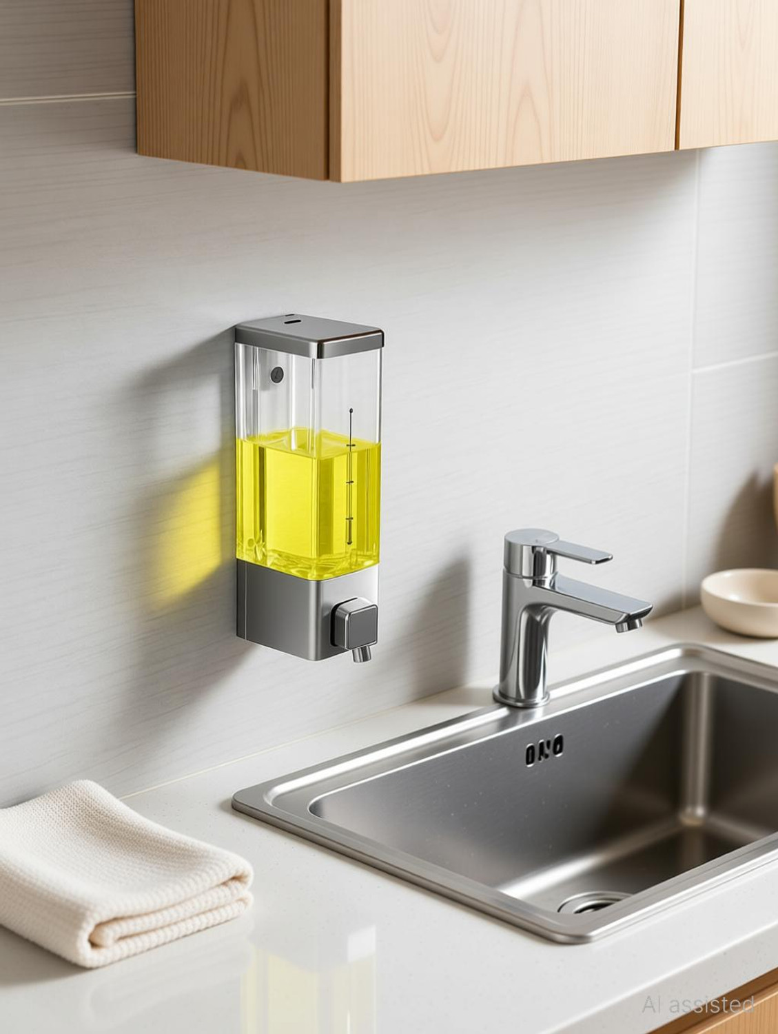 Image of KURIC Wall Mount Hand Wash Gel Dispenser Liquid Soap Sanitizer Dispenser for Bathroom 350 ml Liquid, Conditioner, Sanitizer Stand, Shampoo, Soap, Gel, Lotion Dispenser