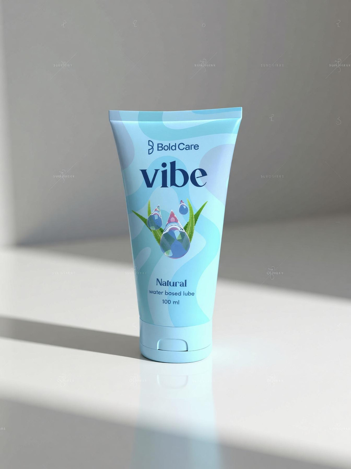 Image of Bold Care Vibe Natural Lubricant for Men Water Based Lube Silicone and Paraben Free Lubricant