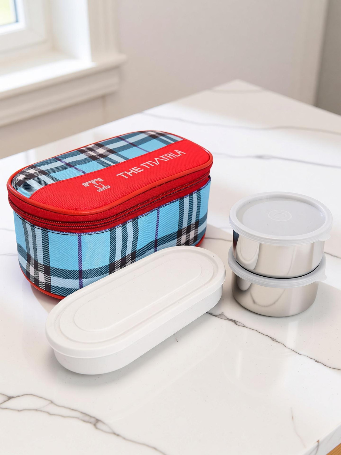 Image of The Marka Premuim Lunch Box 3 Containers Lunch Box