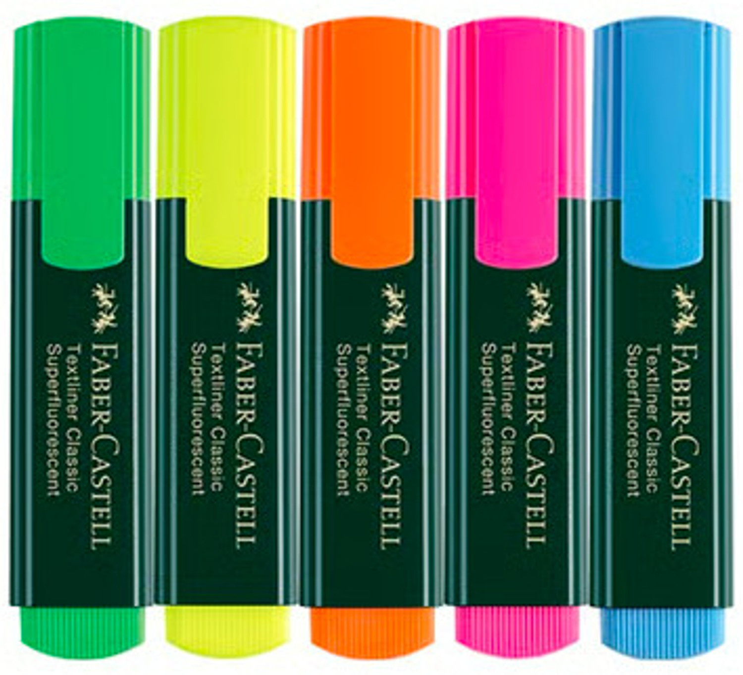 Image of FABER-CASTELL Textliner Pen Set - Pack of 5 Assorted Colours