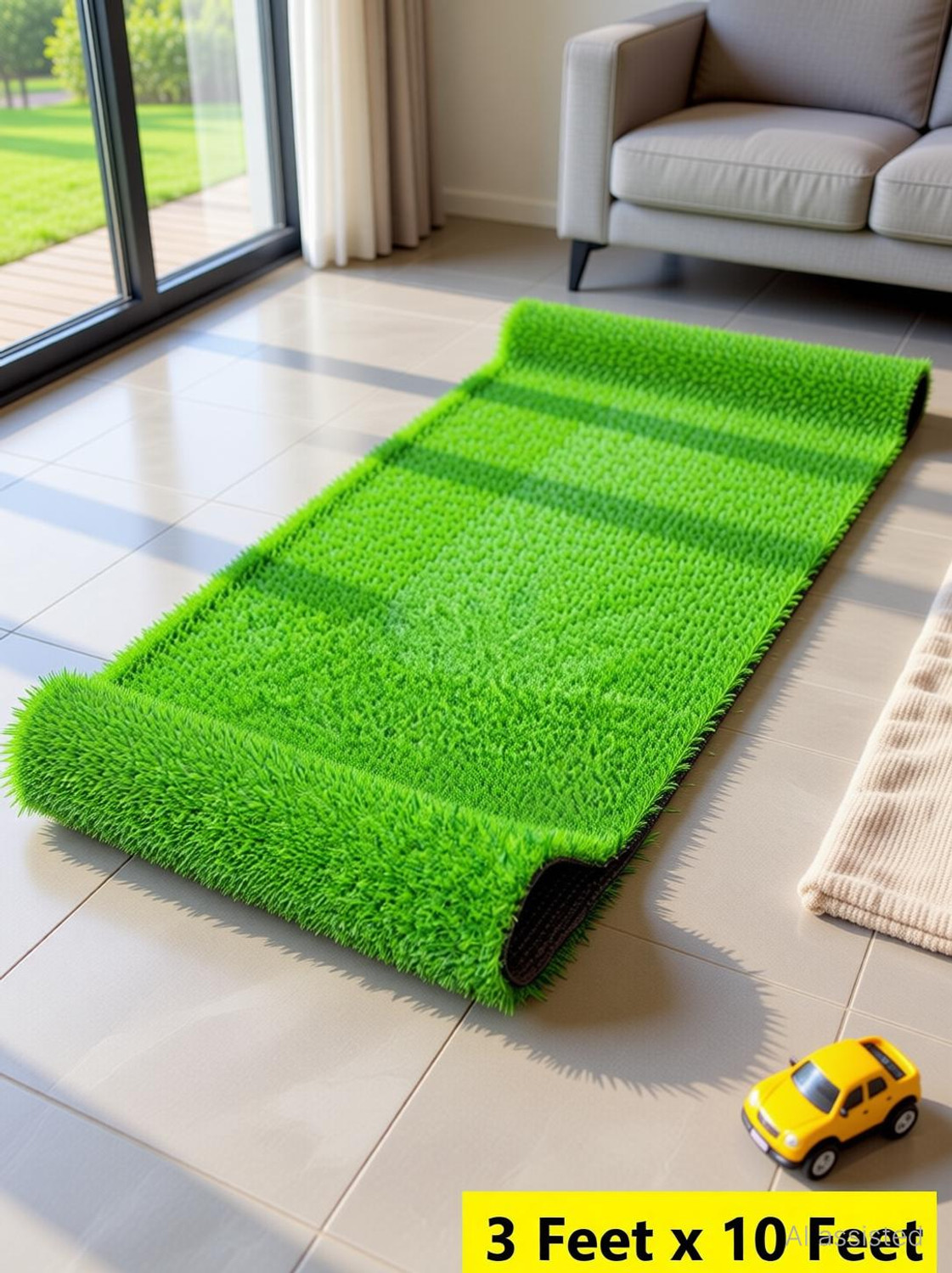 Image of AAVAHAN Artificial Grass Floor Mat