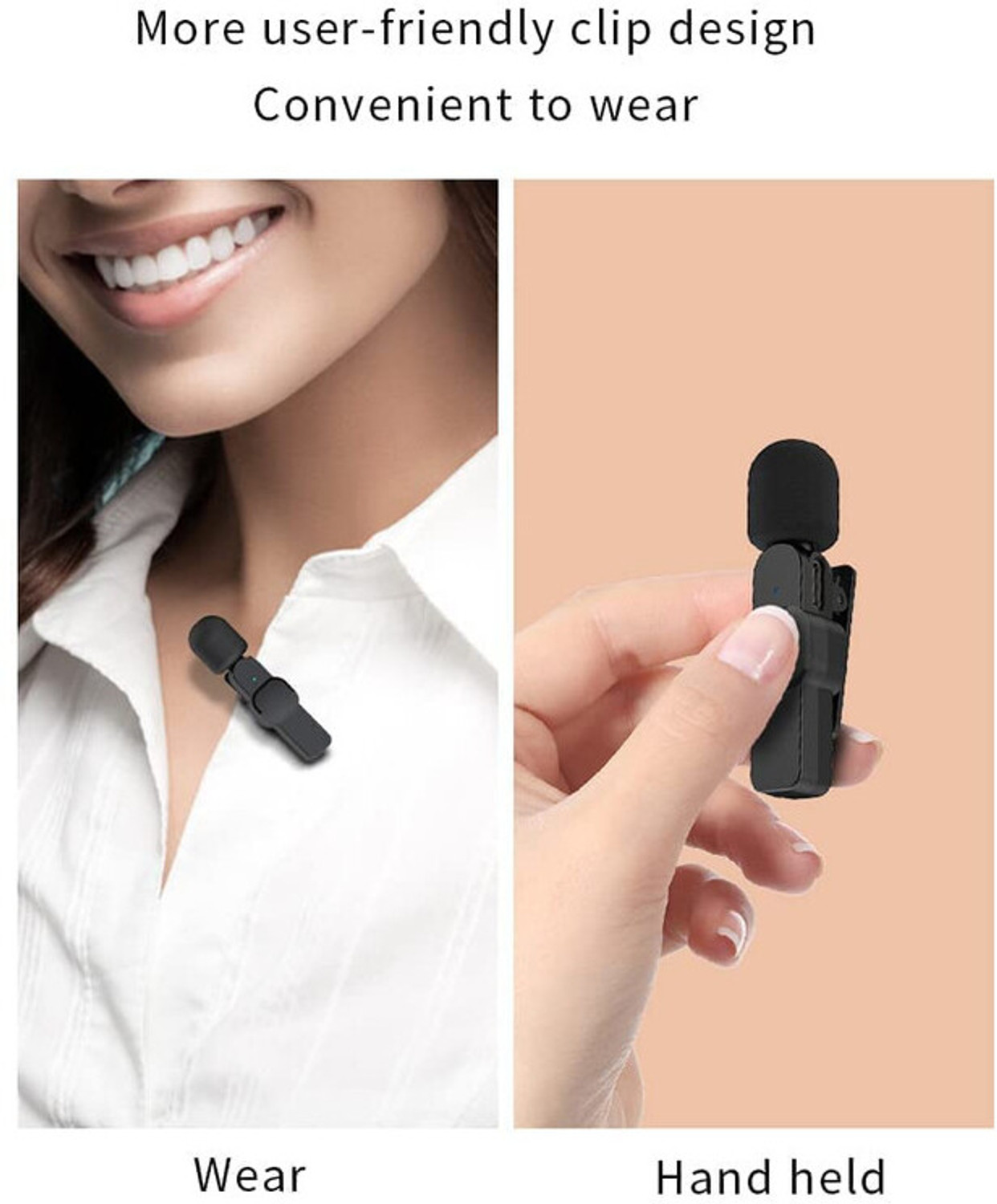 Image of YAROH B64 K8 Wireless Mic & Charging Case: Perfect for YouTube Microphone